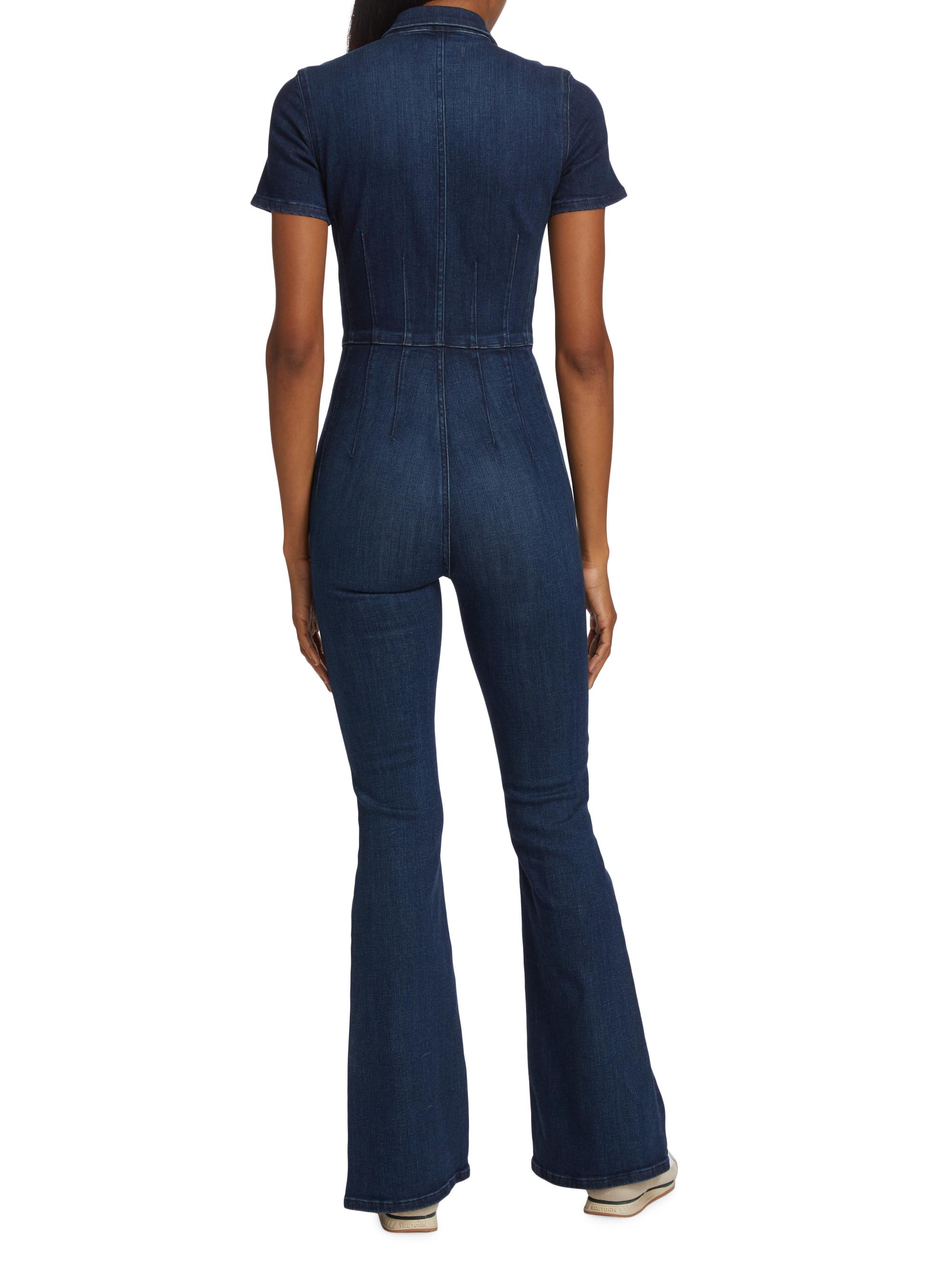 Free People Jayde Flare Denim Jumpsuit | Saks Fifth Avenue
