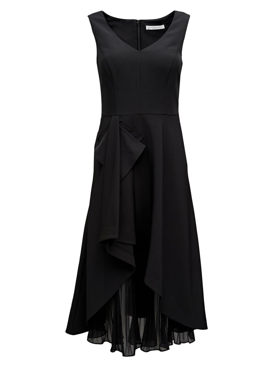 Kay Unger Begonia Ruffled A-Line Midi-Dress | Saks Fifth Avenue