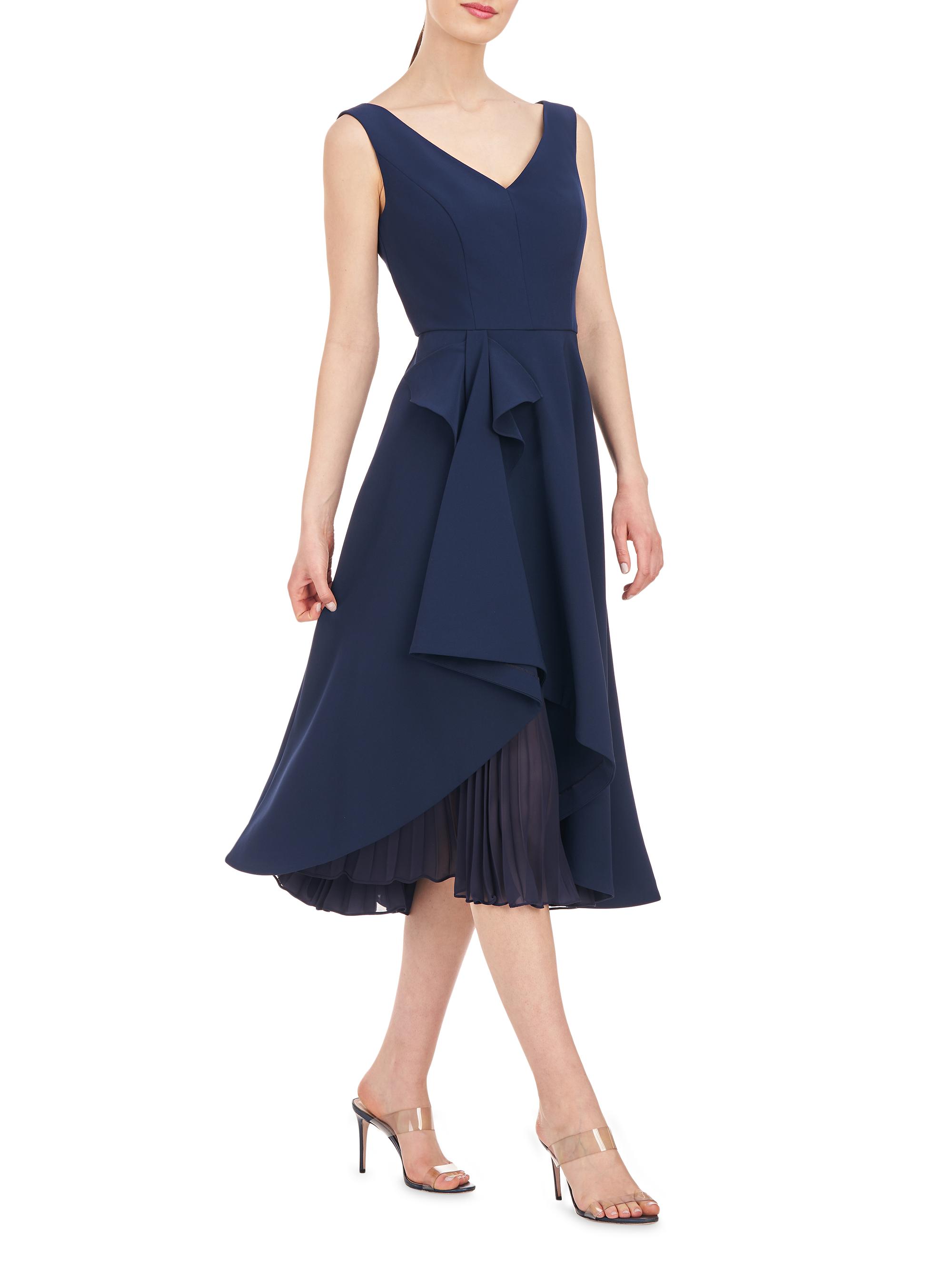 Begonia Ruffled A-Line Midi-Dress