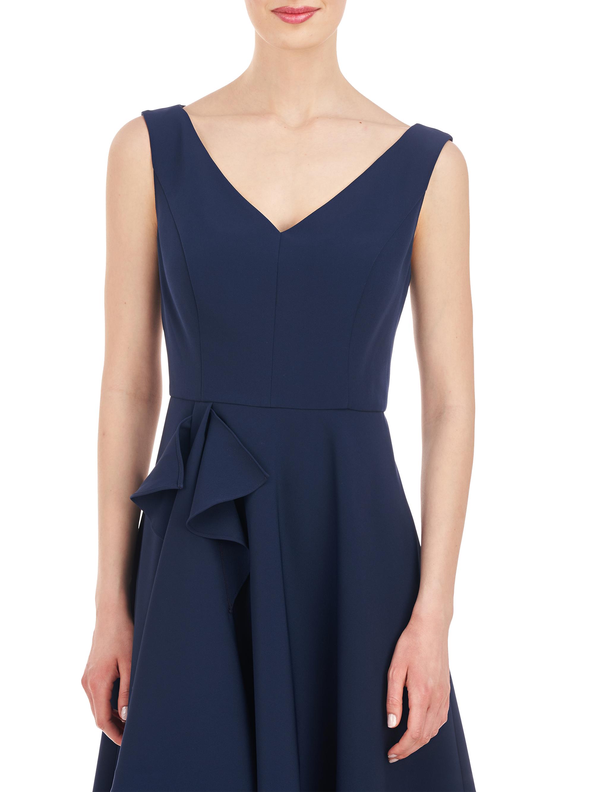 Begonia Ruffled A-Line Midi-Dress