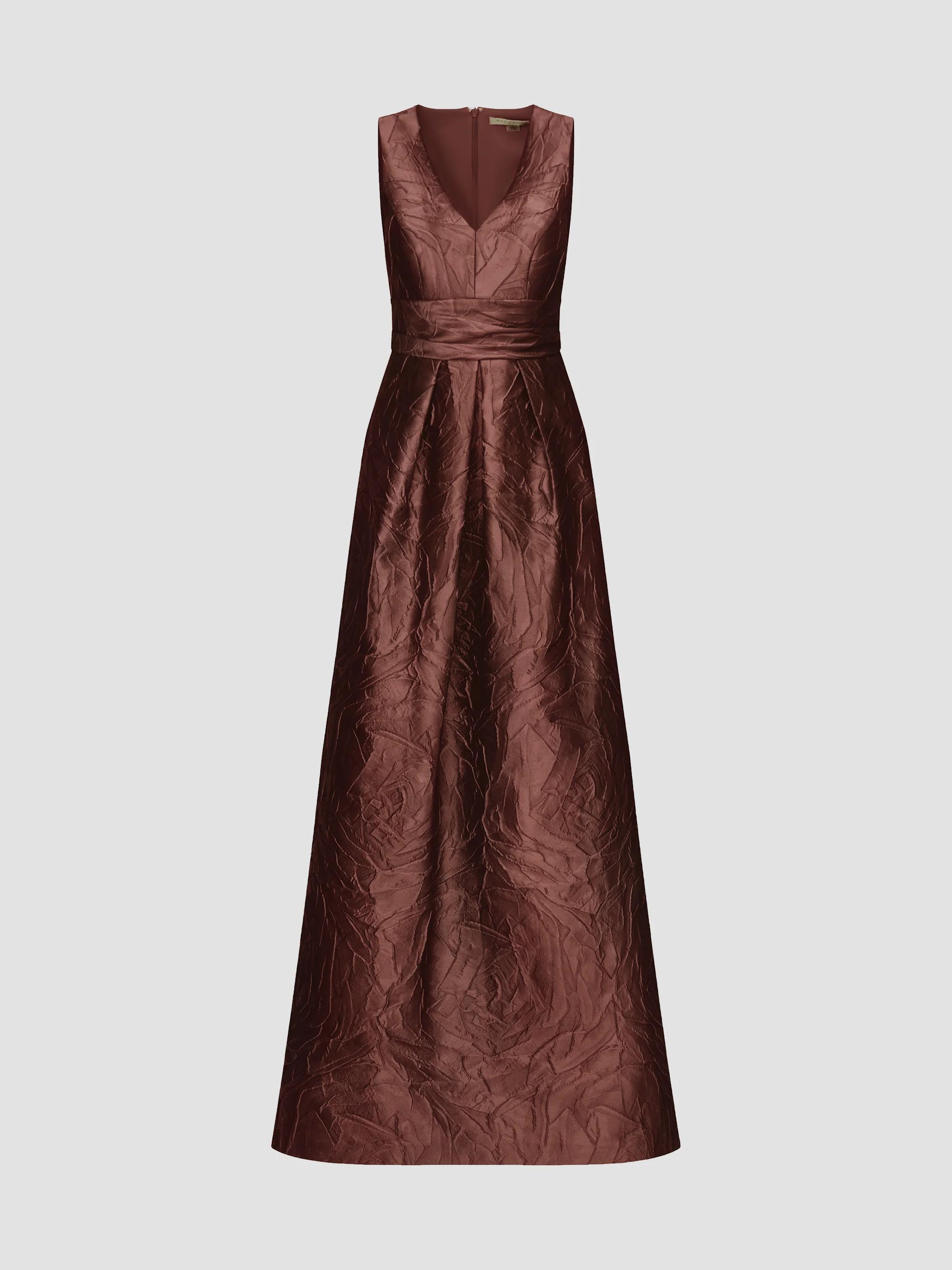 brown fall formal dress Women's Designer Evening Gowns RedoType:DHV19B|TOPS
