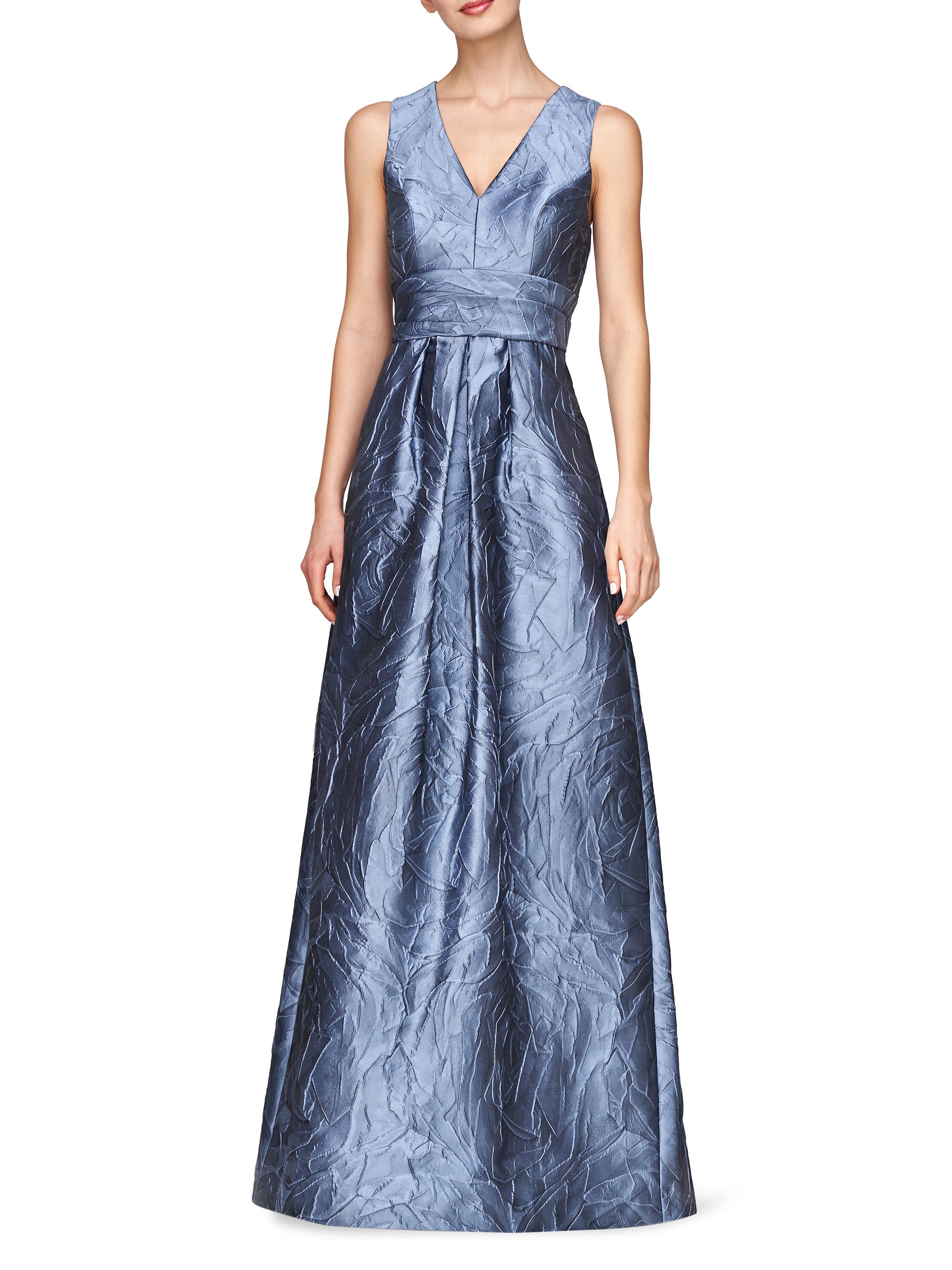 Mariah Jacquard Textured Gown