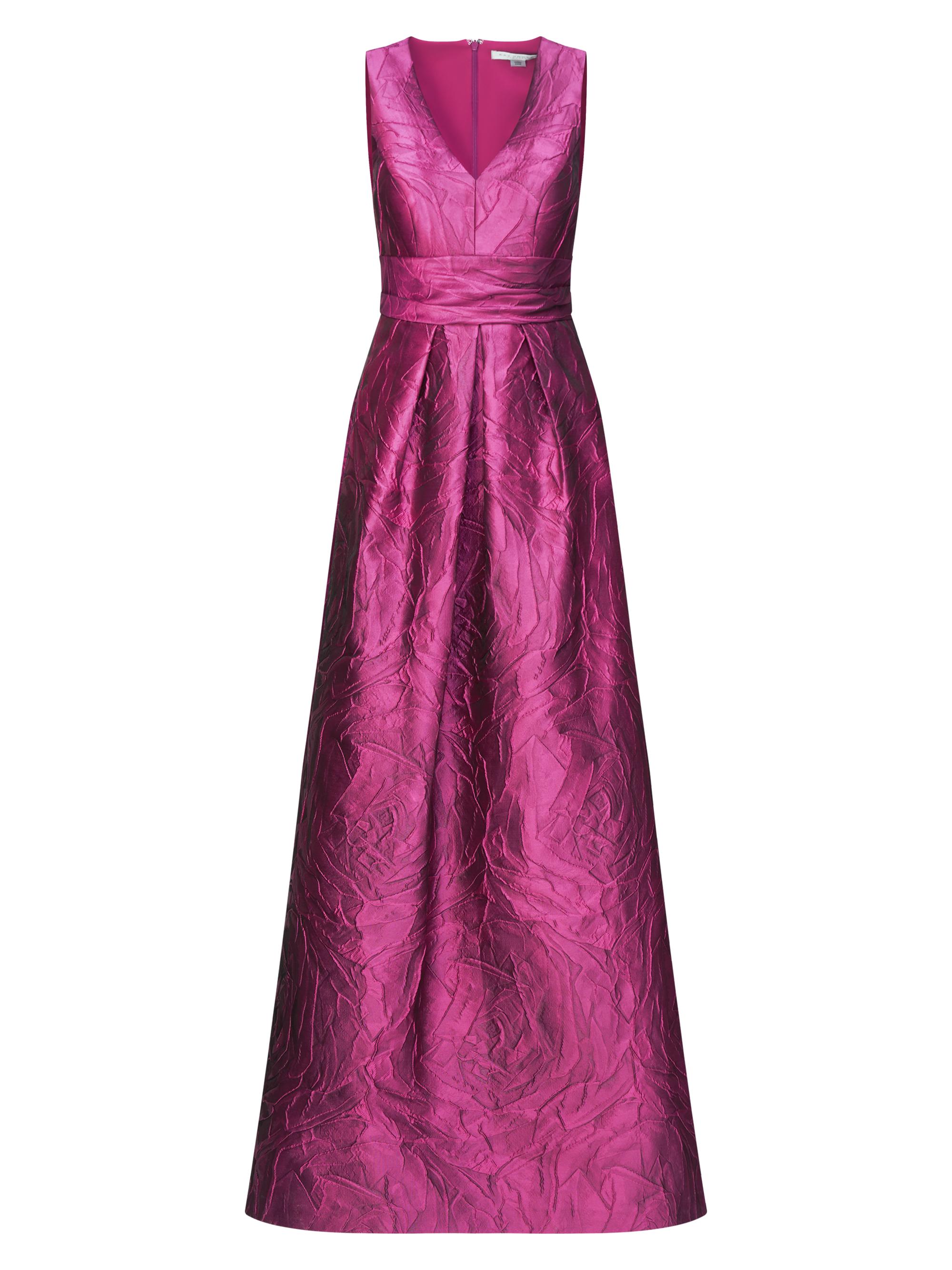 Kay Unger Women's Mariah Jacquard Textured Gown - Blue Opal