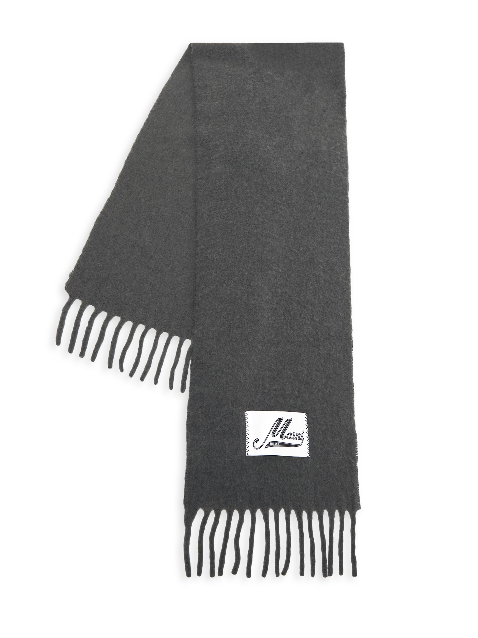Marni Logo Patch Alpaca-Blend Scarf | Saks Fifth Avenue