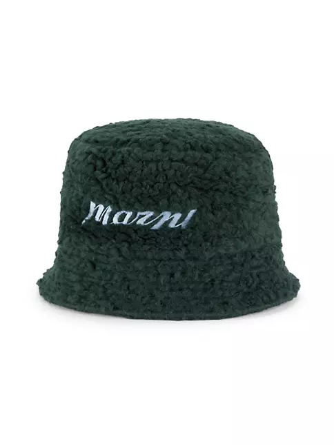 Shop Marni Logo Fleece Bucket Hat | Saks Fifth Avenue