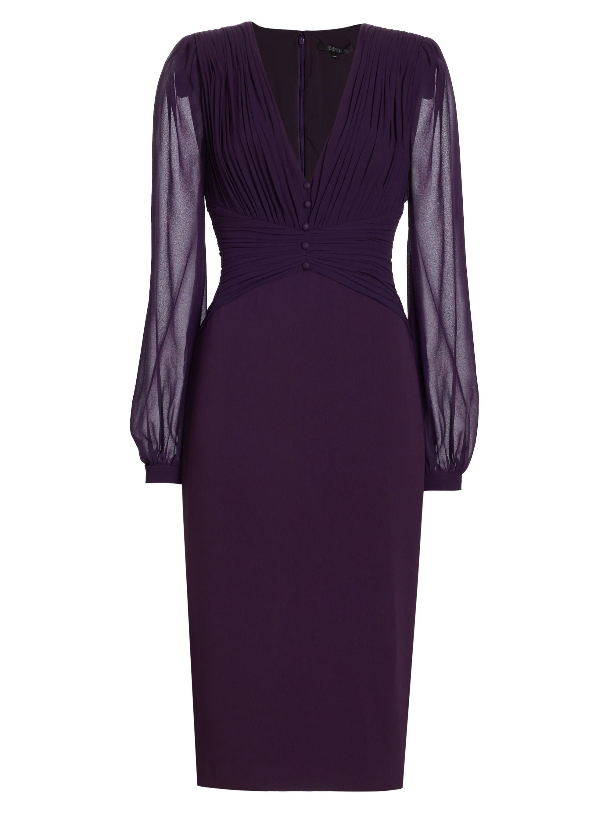Badgley Mischka Pleated Bodice Midi-Dress | Saks Fifth Avenue