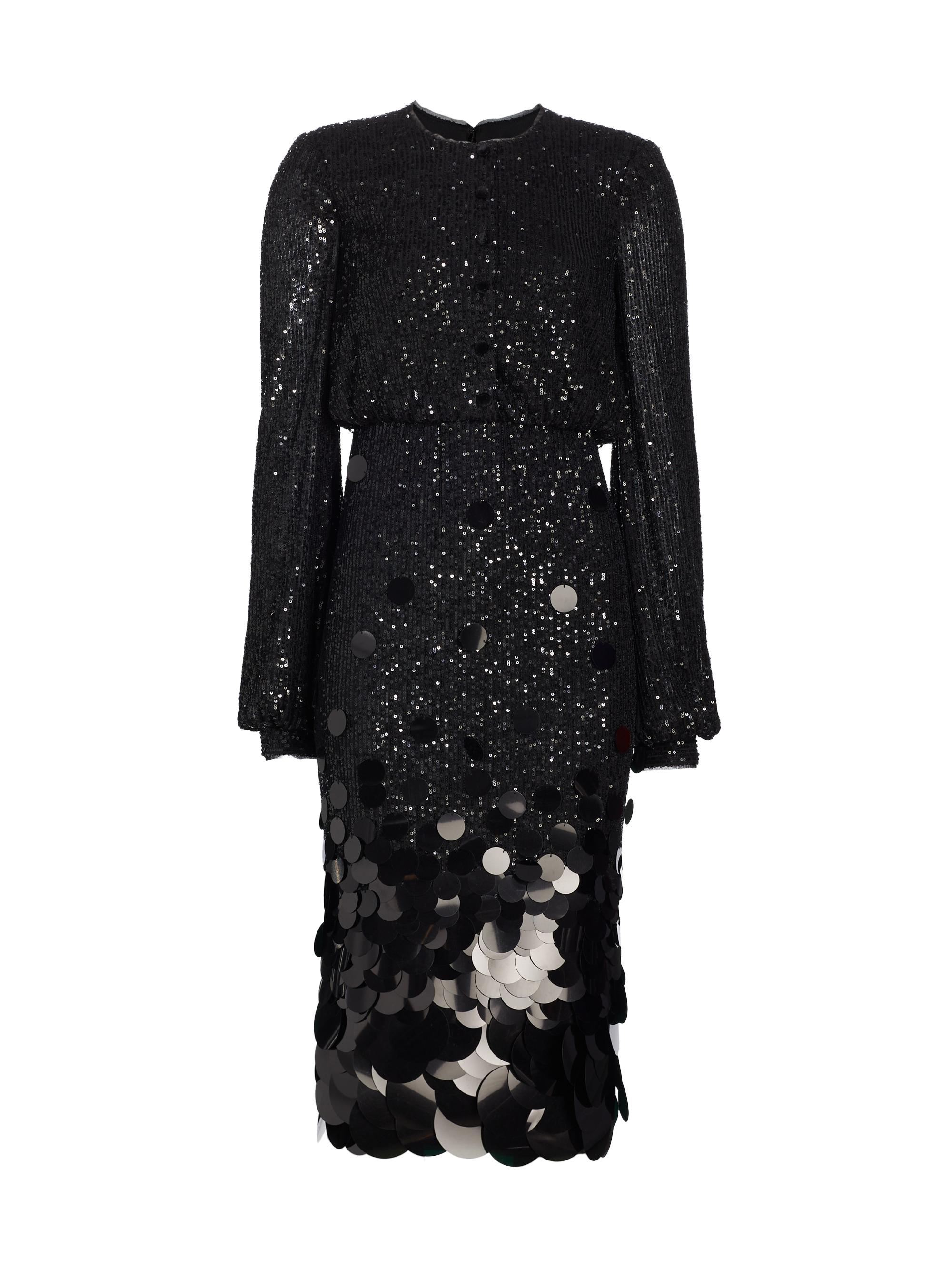 sparkly black wedding dress Sparkly Sequin Black Wedding Dress with Cape Off Shoulder Puffy Ball Gowns Black / US2 main image 1