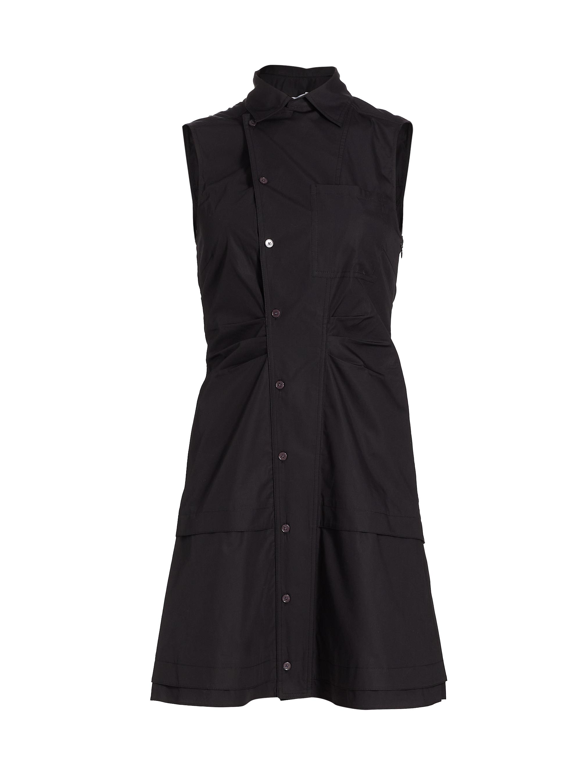 Derek Lam 10 Crosby Satina Tiered Sleeveless Shirtdress | Saks
