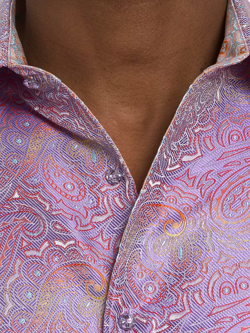 Robert Graham Beautiful Multi Color Paisley Men's S/S Shirt