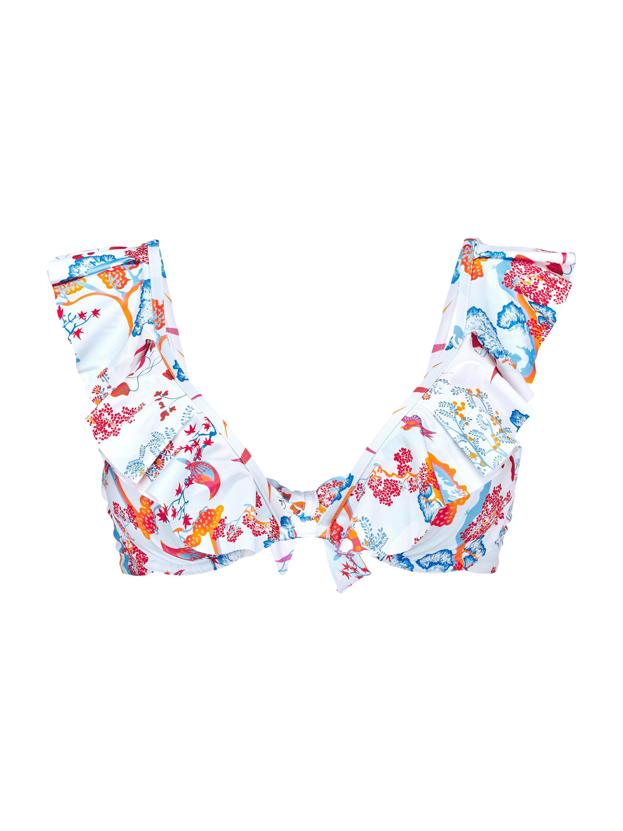 Vilebrequin Women's Peaceful Trees Bikini Top - Blanc