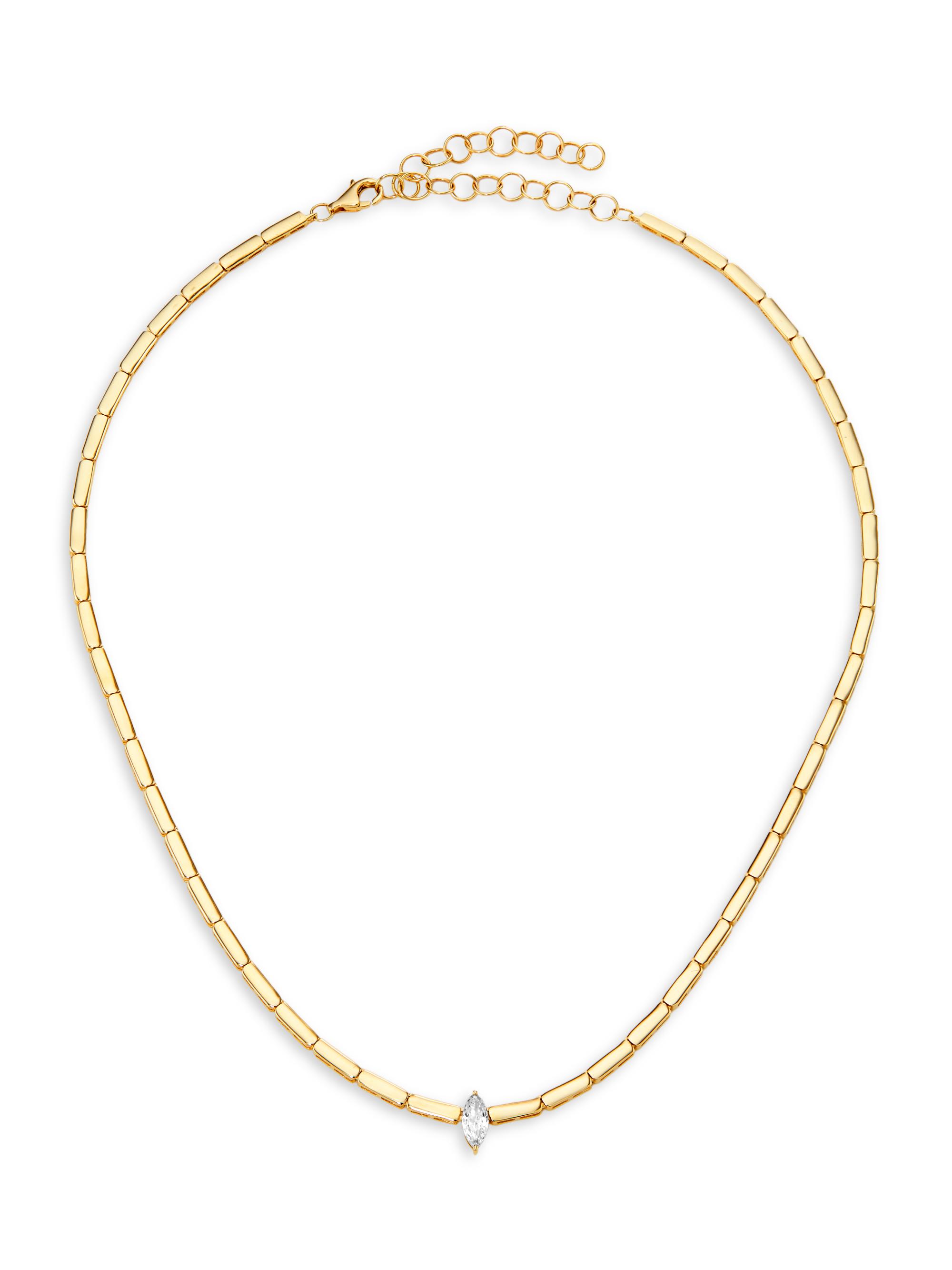 Saks Fifth Avenue Collection Women's 14K Yellow Gold & 0.4 TCW Diamond Necklace - Yellow Gold