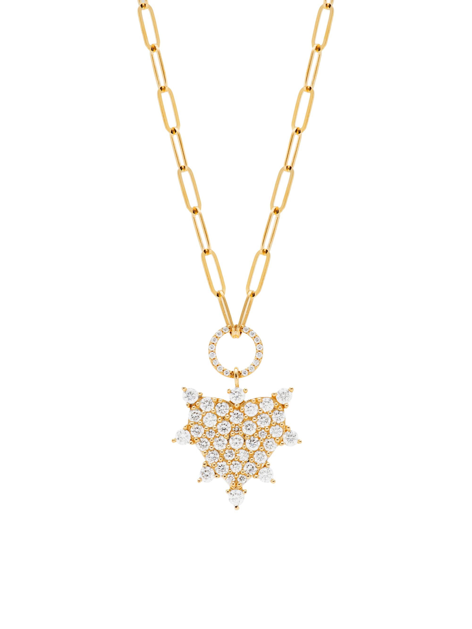 Saks Fifth Avenue Collection Women's 14K Yellow Gold & 0.86 TCW Diamond Heart Pendant Necklace - Yellow Gold