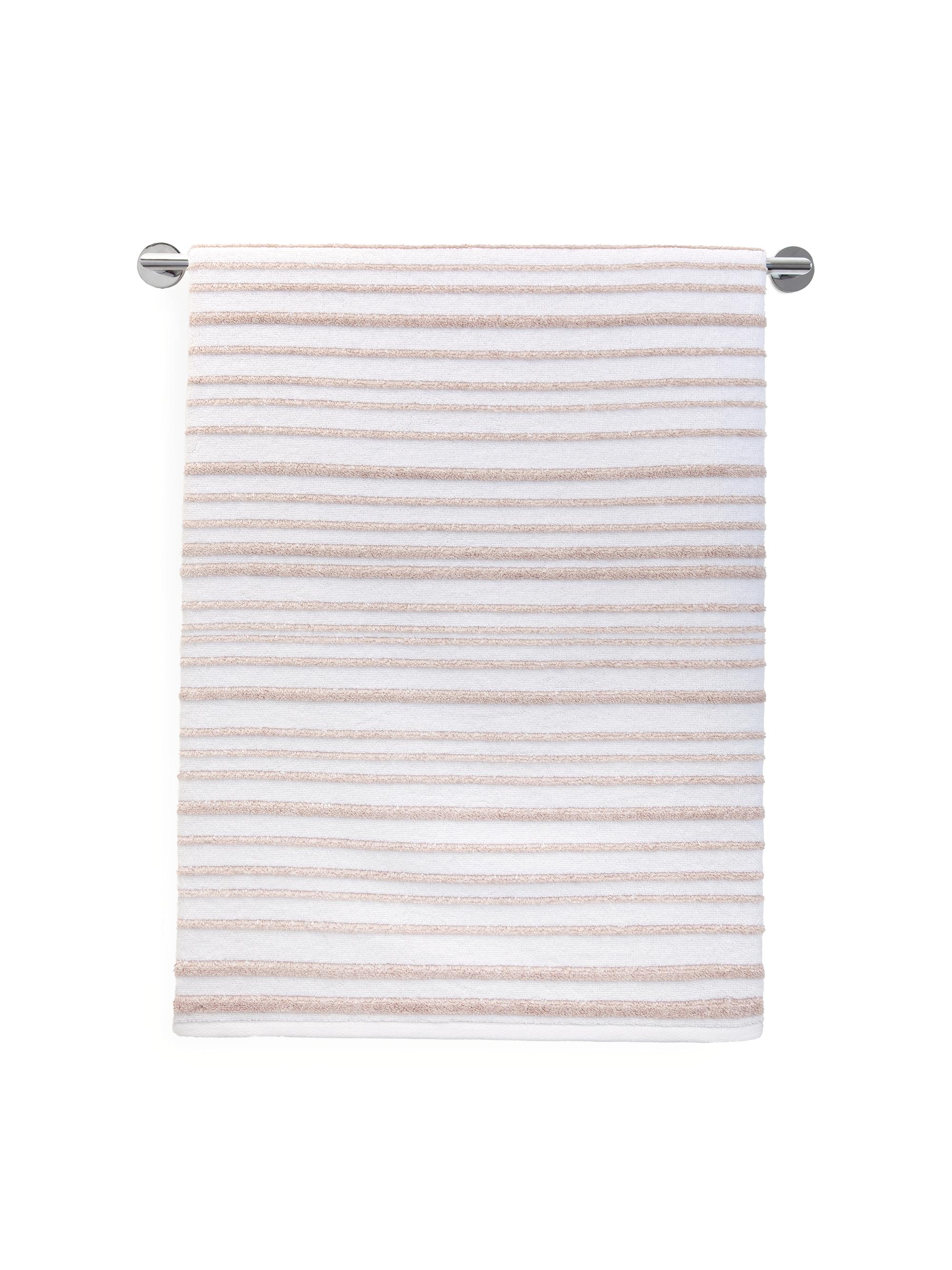 Kassatex Hudson Stripe Bath Towel - Linen