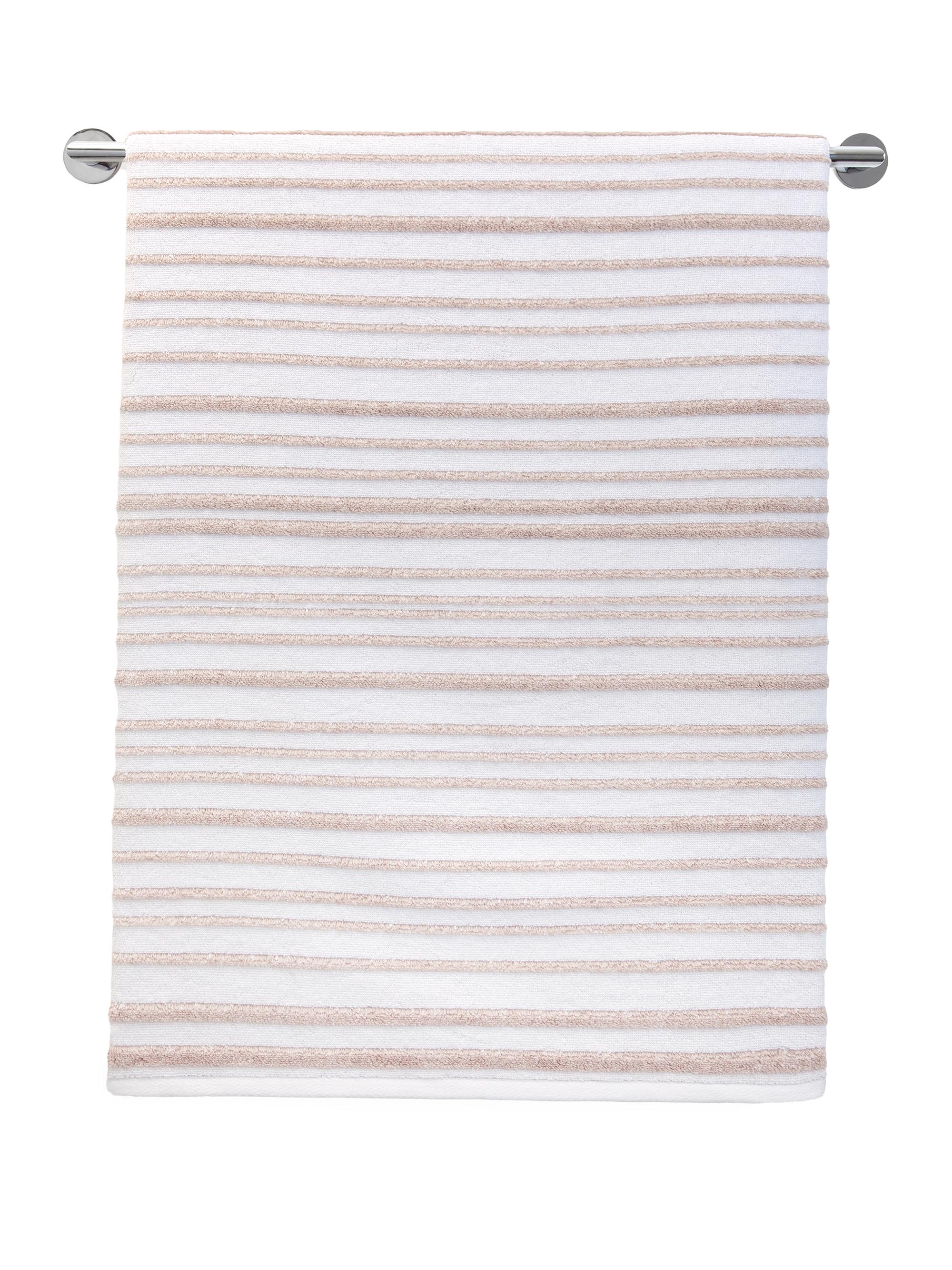 Kassatex Hudson Stripe Wash Towel - Grey