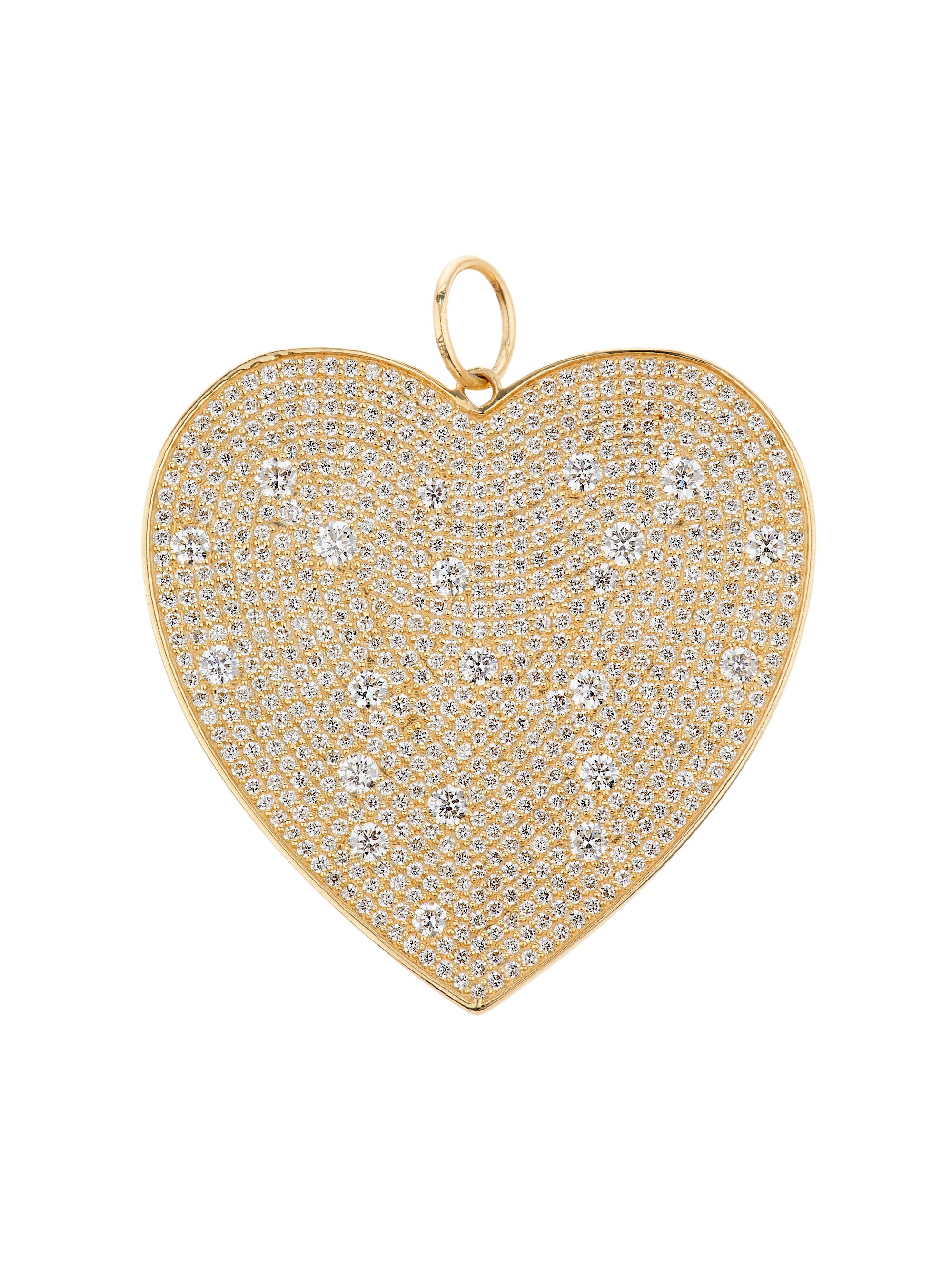 Saks Fifth Avenue Collection Women's 14K Yellow Gold & 3.9 TCW Diamond Heart Pendant - Yellow Gold