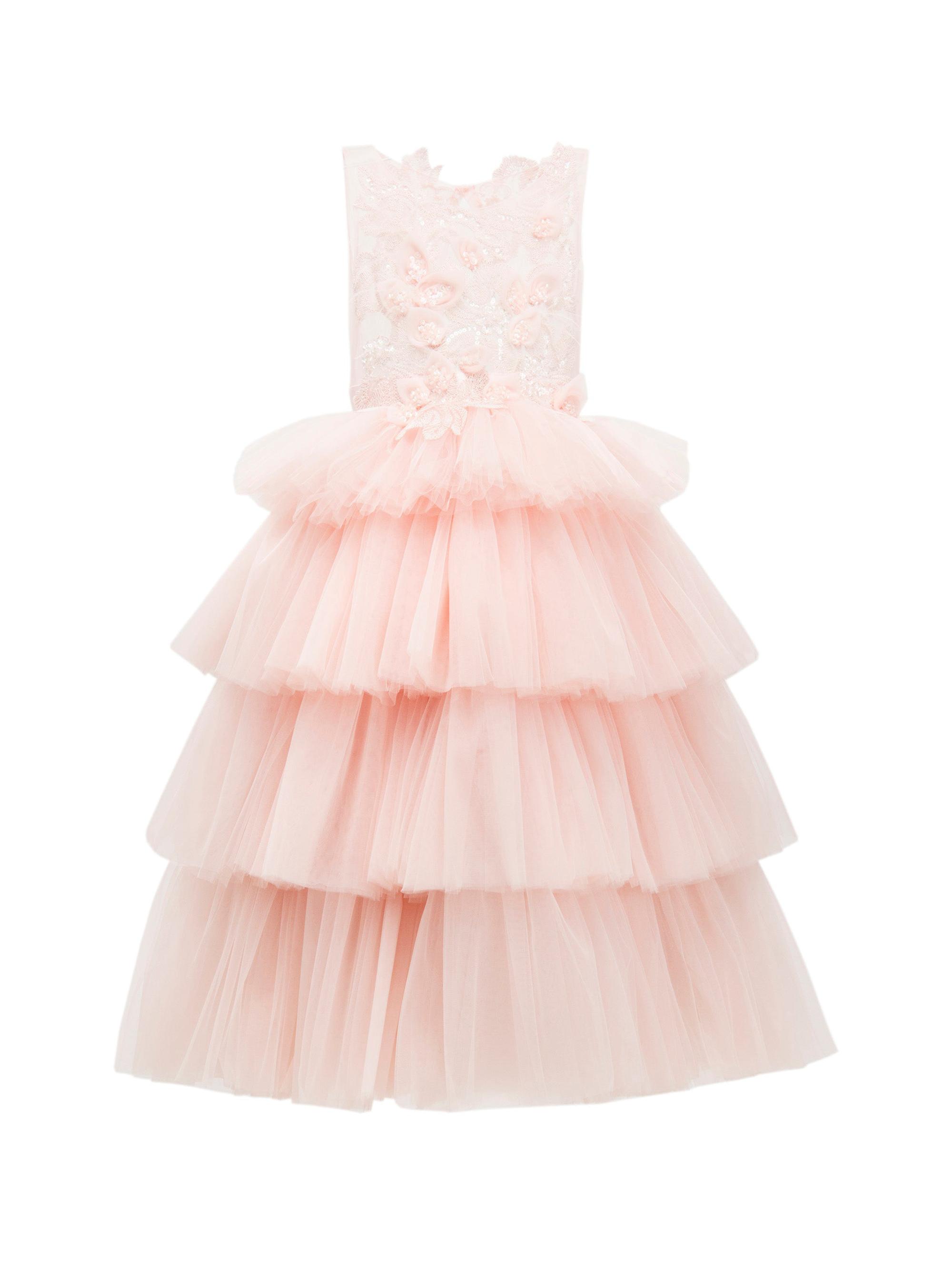 Tulleen Little Girl's & Girl's Camellia Dress - Pink