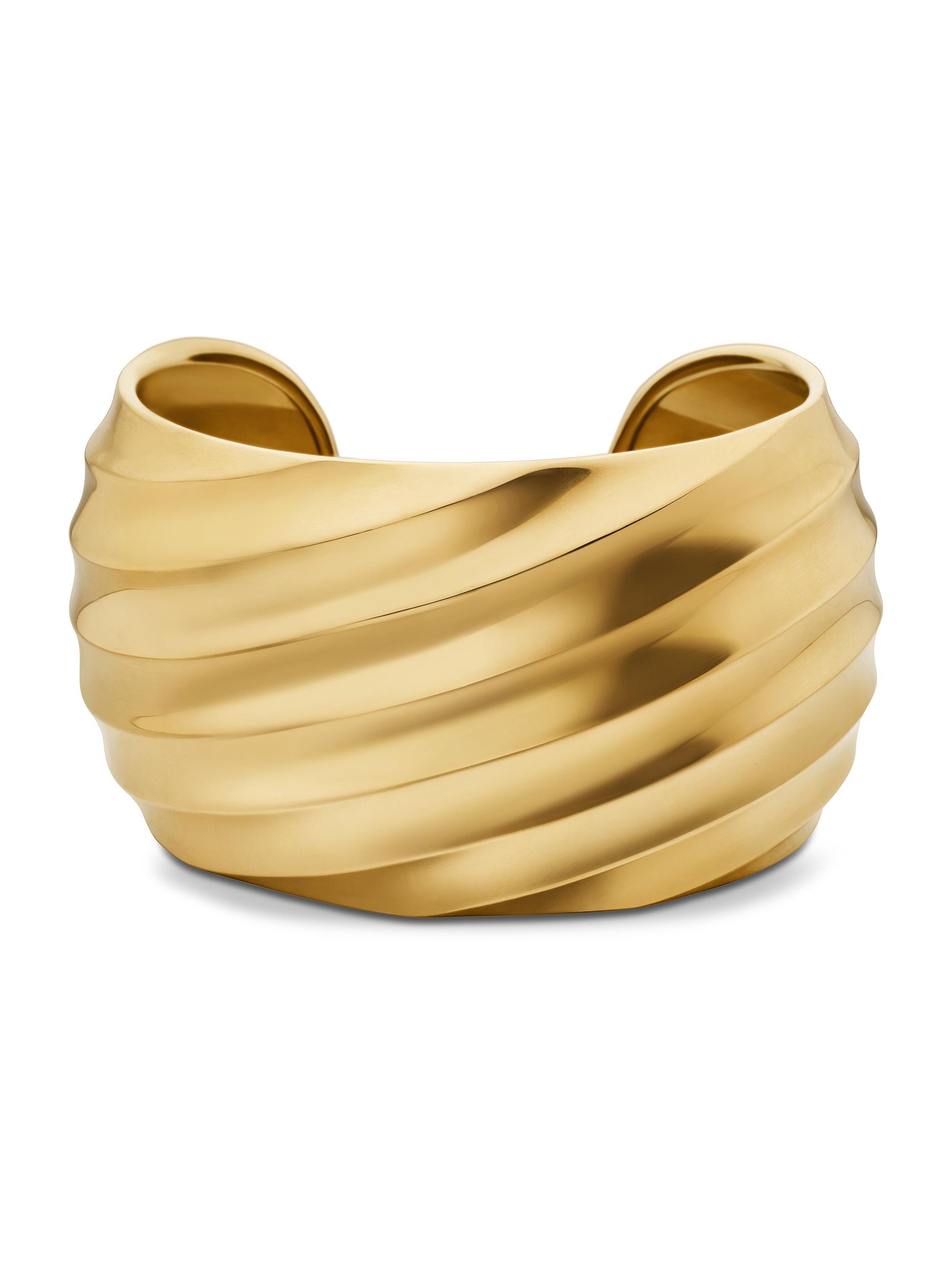 David Yurman Women's Cable Edge Bracelet in Recycled 18K Yellow Gold - Gold