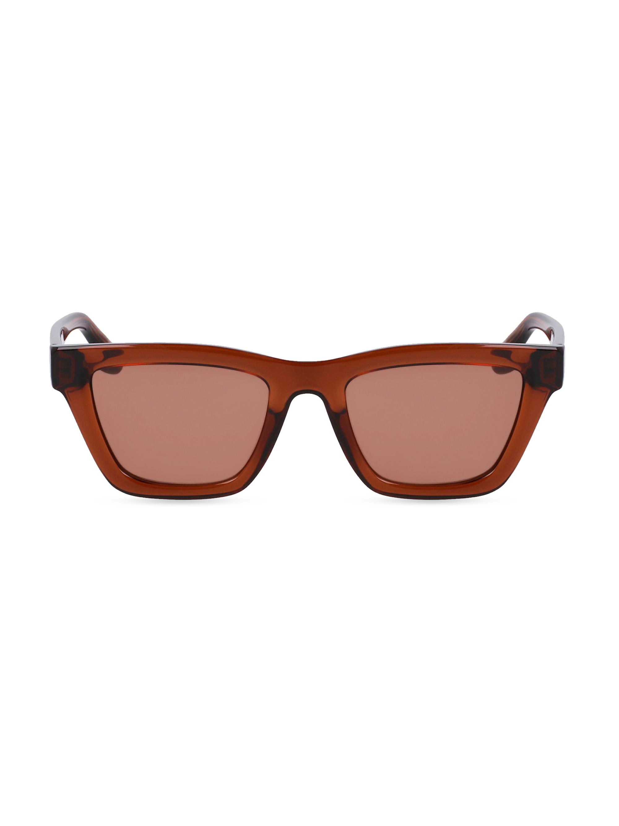 Victoria Beckham Women's 52MM Denim Family Modified Rectangular Sunglasses - Brown