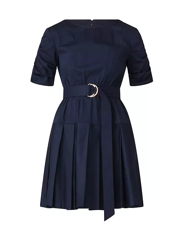 Lilith Belted Pleated Minidress