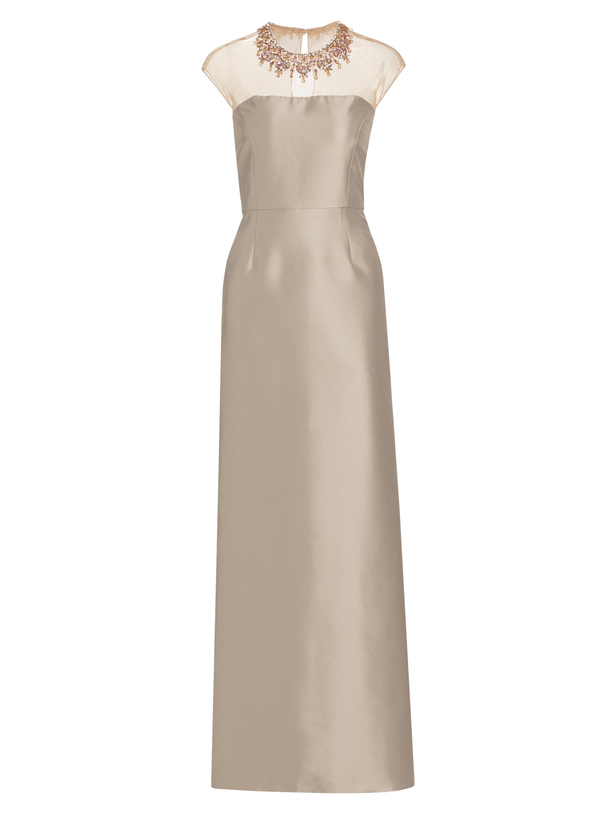 Sachin & Babi Women's Irina Mikado Satin Gown - Frosty Pewter