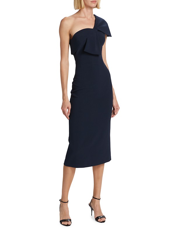 Shop Sachin & Babi Sandra Crepe Twisted Midi-Dress | Saks Shop Sachin & Babi Sandra Crepe Twisted Midi-Dress | Saks