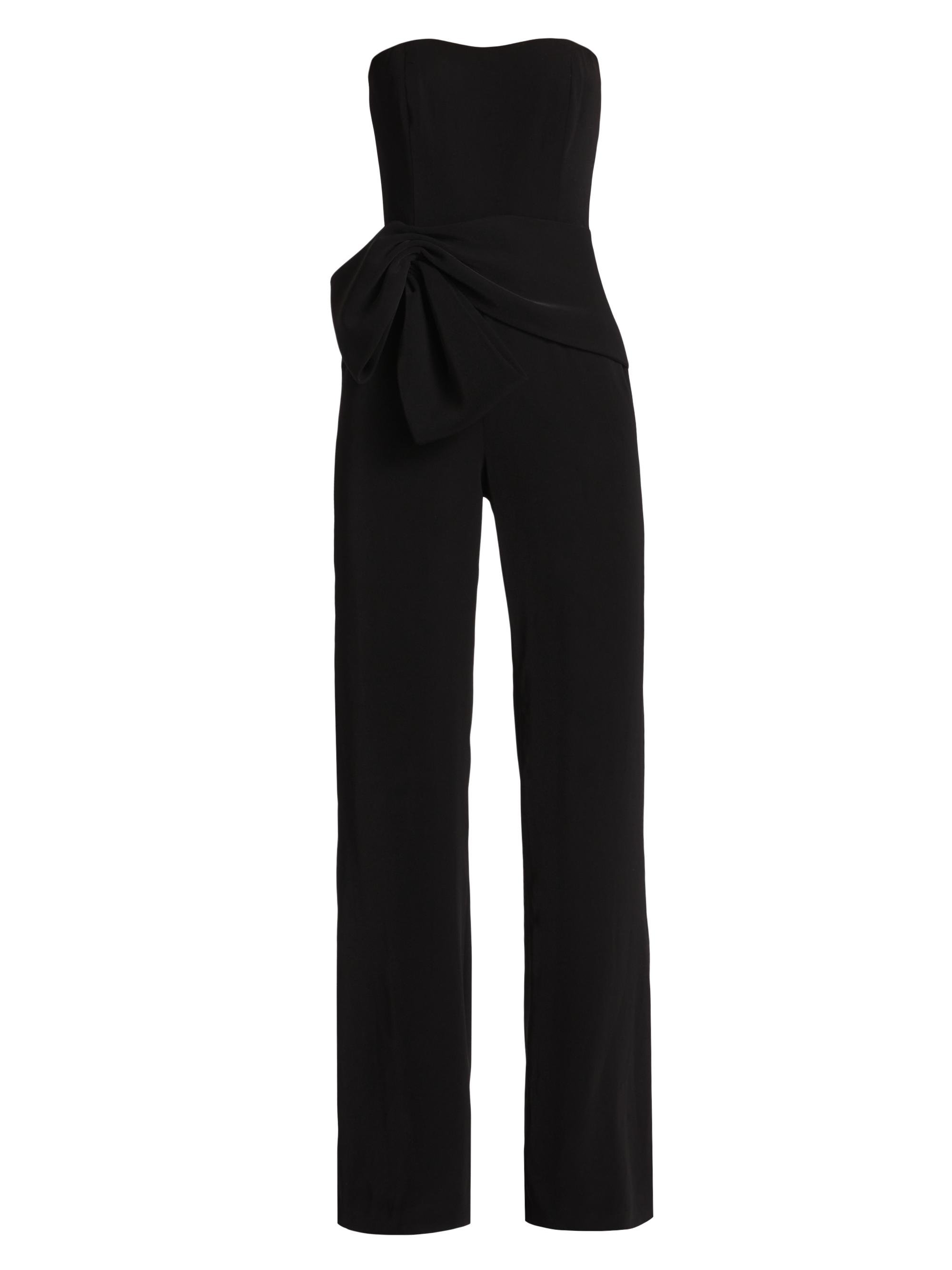 Sachin & Babi Women's Whitley Crepe Strapless Jumpsuit - Black