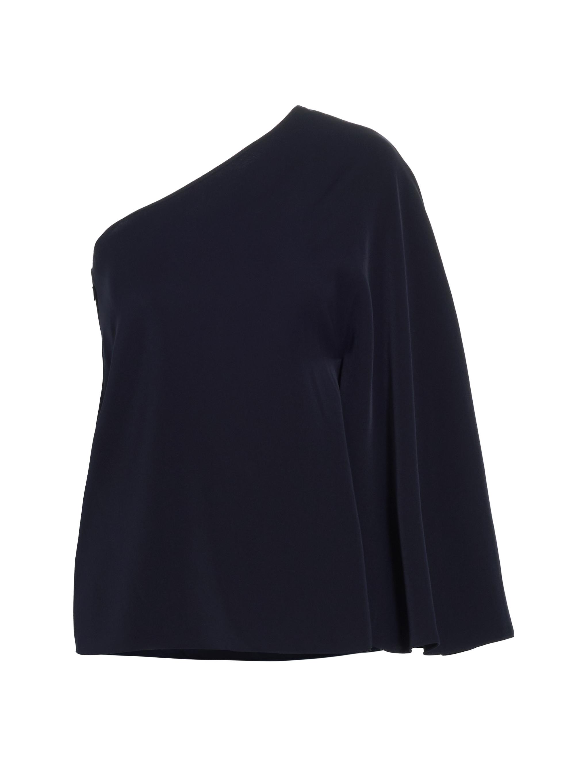 Sachin & Babi Women's Morgan Crepe One-Shoulder Blouse - Dark Midnight