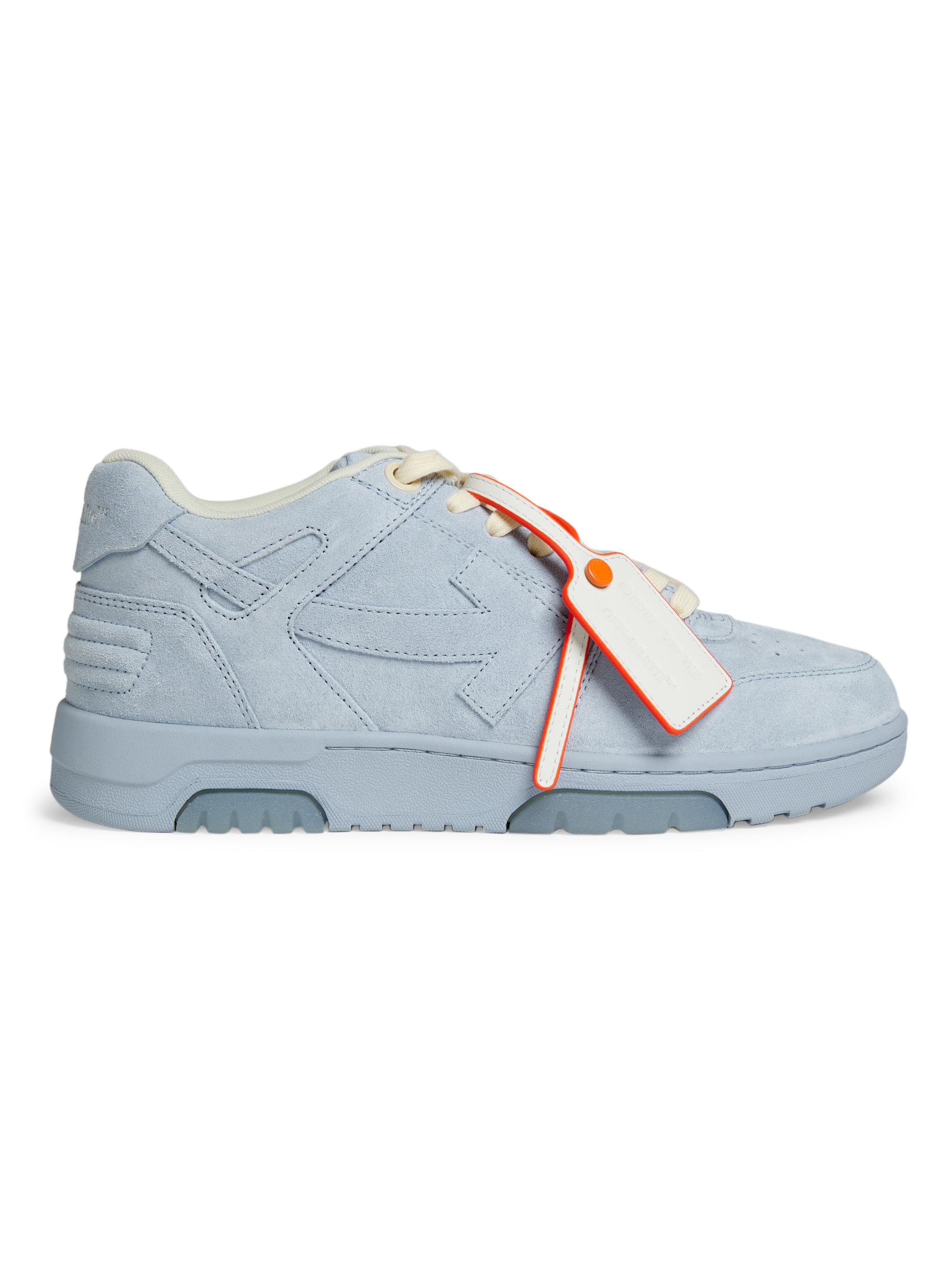 OFF-WHITE OOO Low Out Of Office Vintage Suede White Light Blue