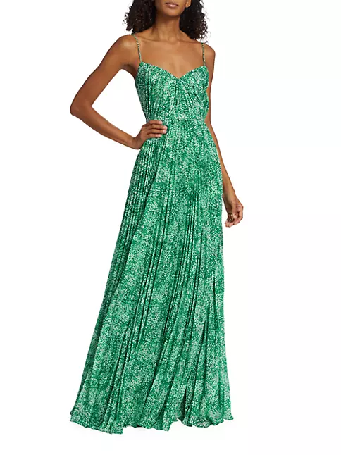 Shop ML Monique Lhuillier Sylvia Printed Chiffon Maxi Dress | Saks Fifth  Avenue