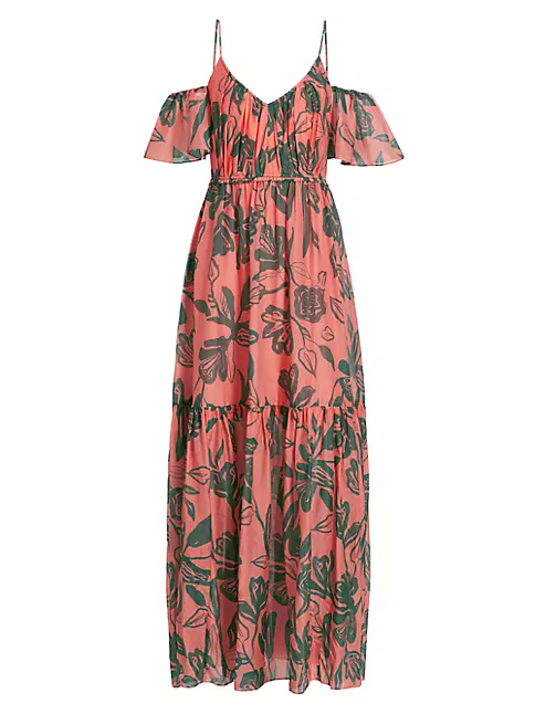 Shop Tanya Beverly Floral Taylor Dress Fifth Saks | Maxi Avenue