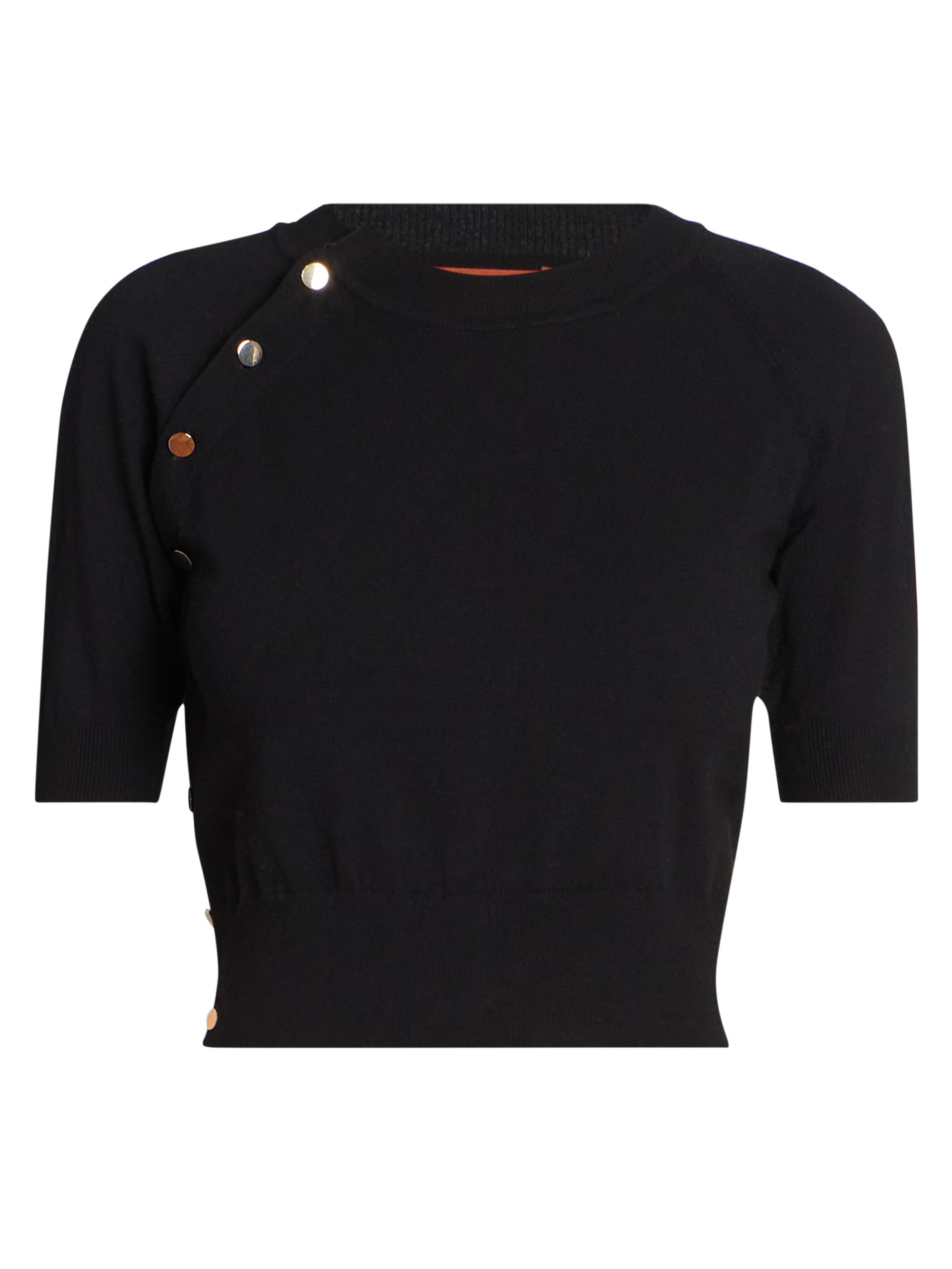 Altuzarra Women's Mini Minimoto Knit Crop Sweater - Black | Thumbnail 7