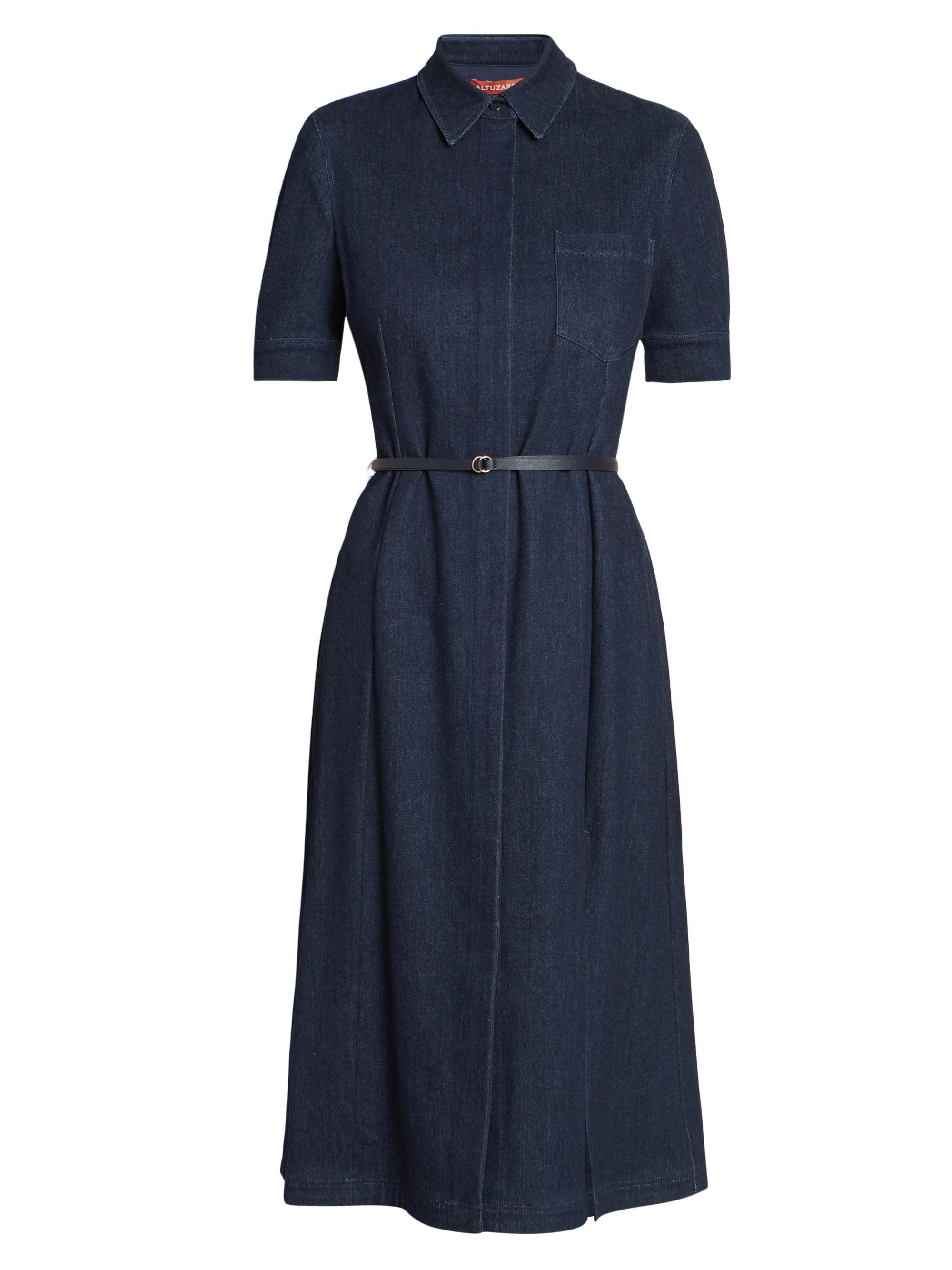 Altuzarra Women's Kieran Denim Midi-Shirtdress - Berry Blue