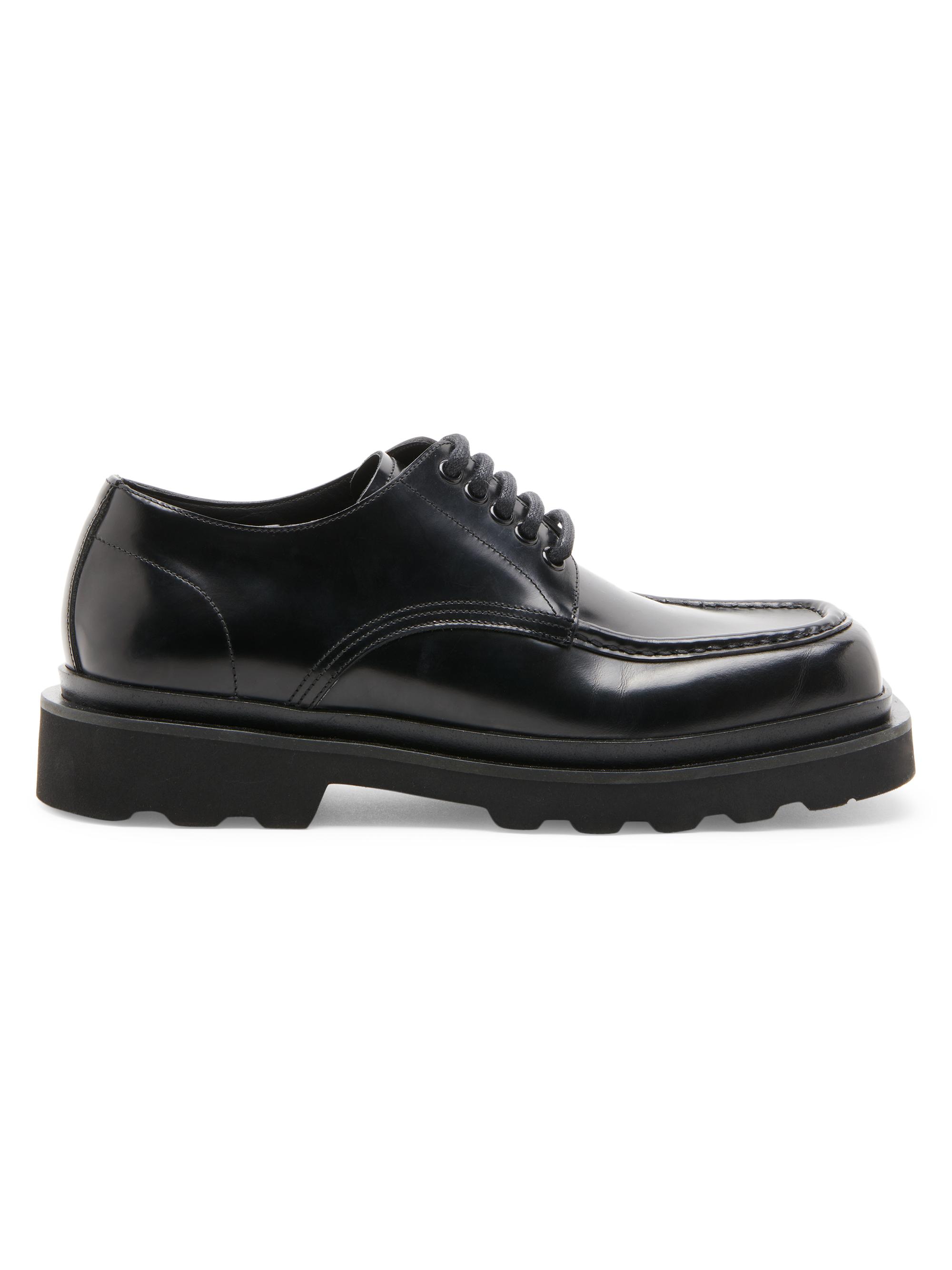 Dolce & Gabbana Men's Leather Lace-Up Derby Shoes - Black
