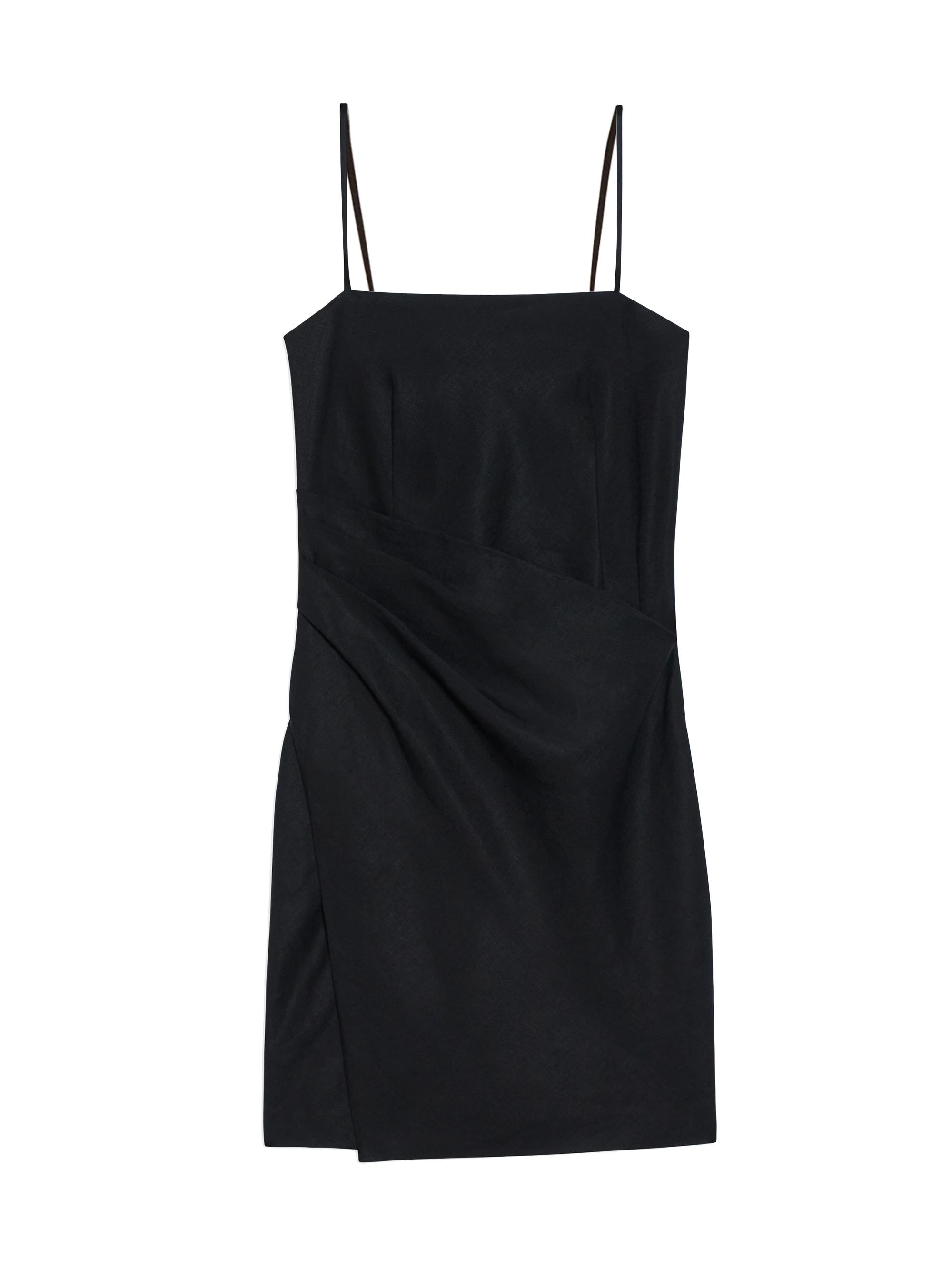 Theory Women's Draped Slip Minidress - Black