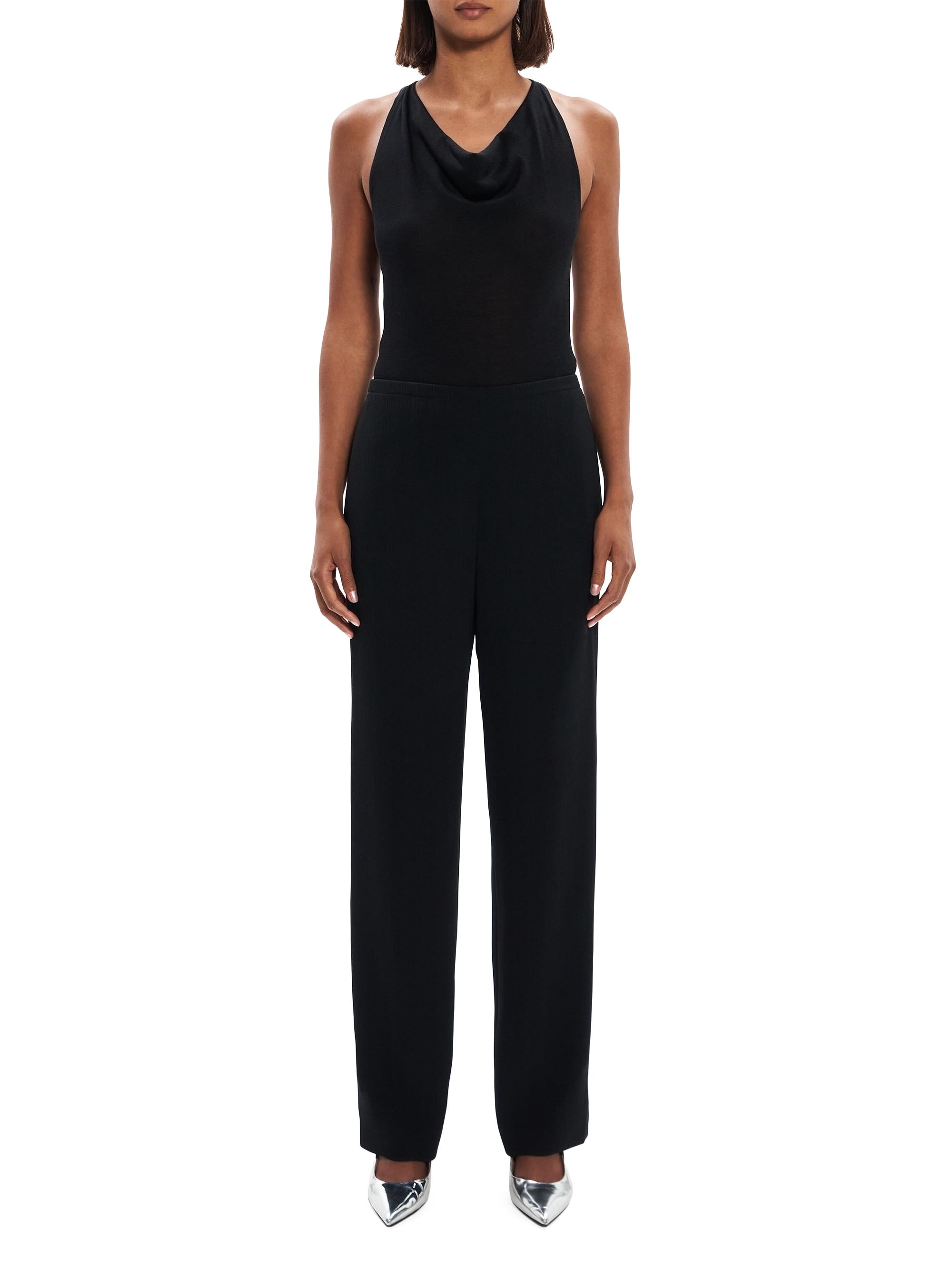 Theory Easy Pull-On Straight Pants | Saks Fifth Avenue