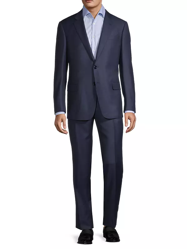 Shop Giorgio Armani Nailhead Wool Suit | Saks Fifth Avenue