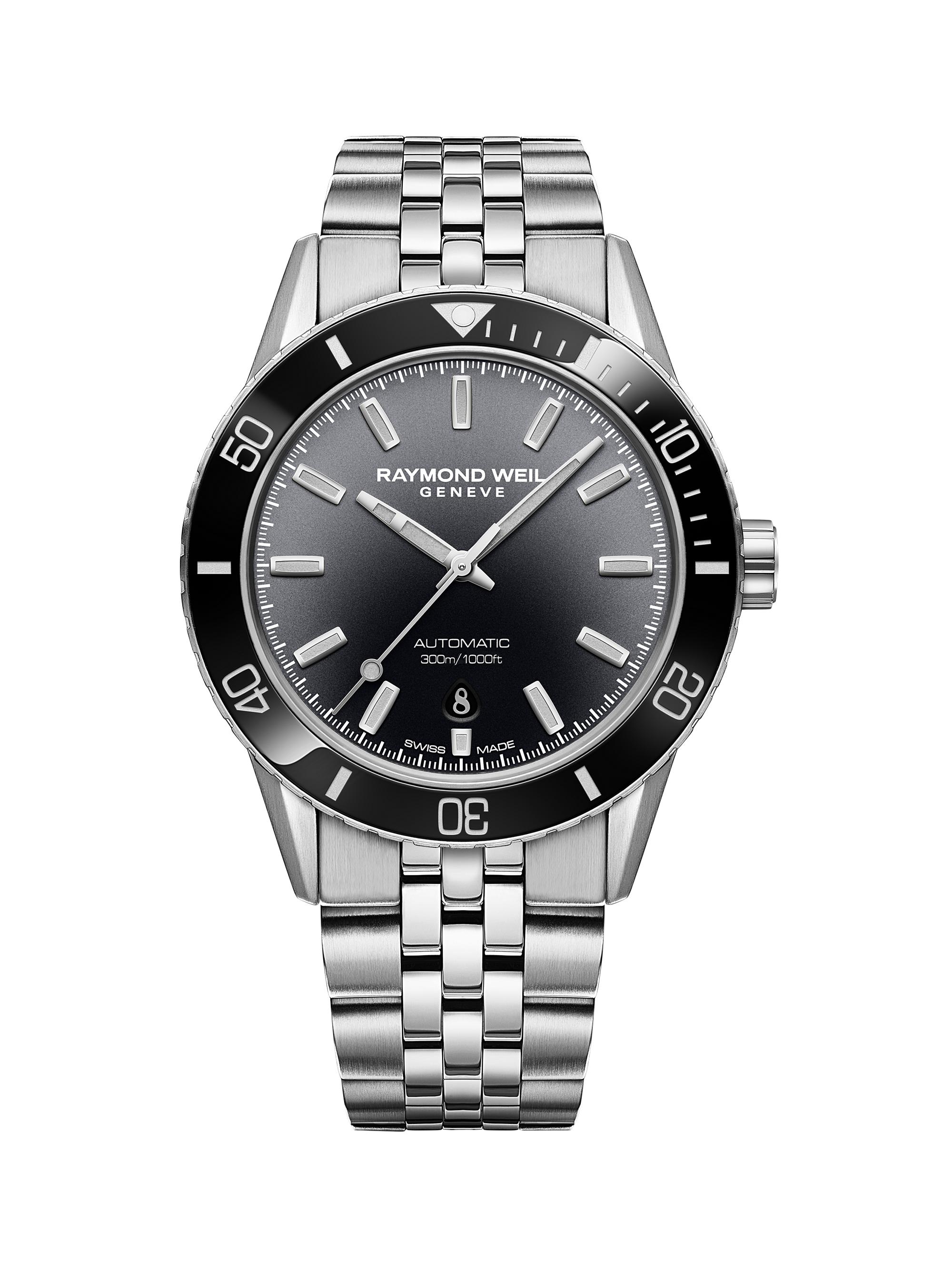 Raymond Weil Freelancer Diver Stainless Steel Bracelet Watch