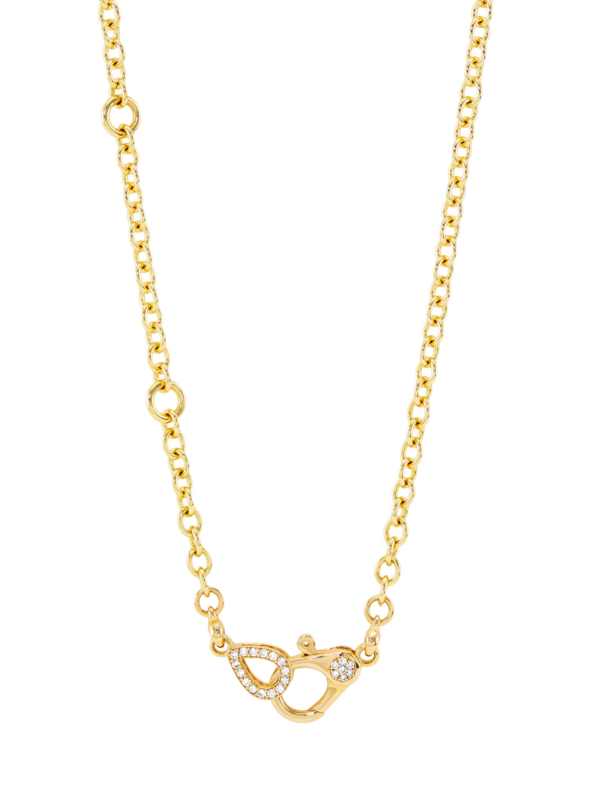 Saks Fifth Avenue Collection Women's 14K Yellow Gold & 0.4 TCW Natural Diamond Chain Necklace - Gold