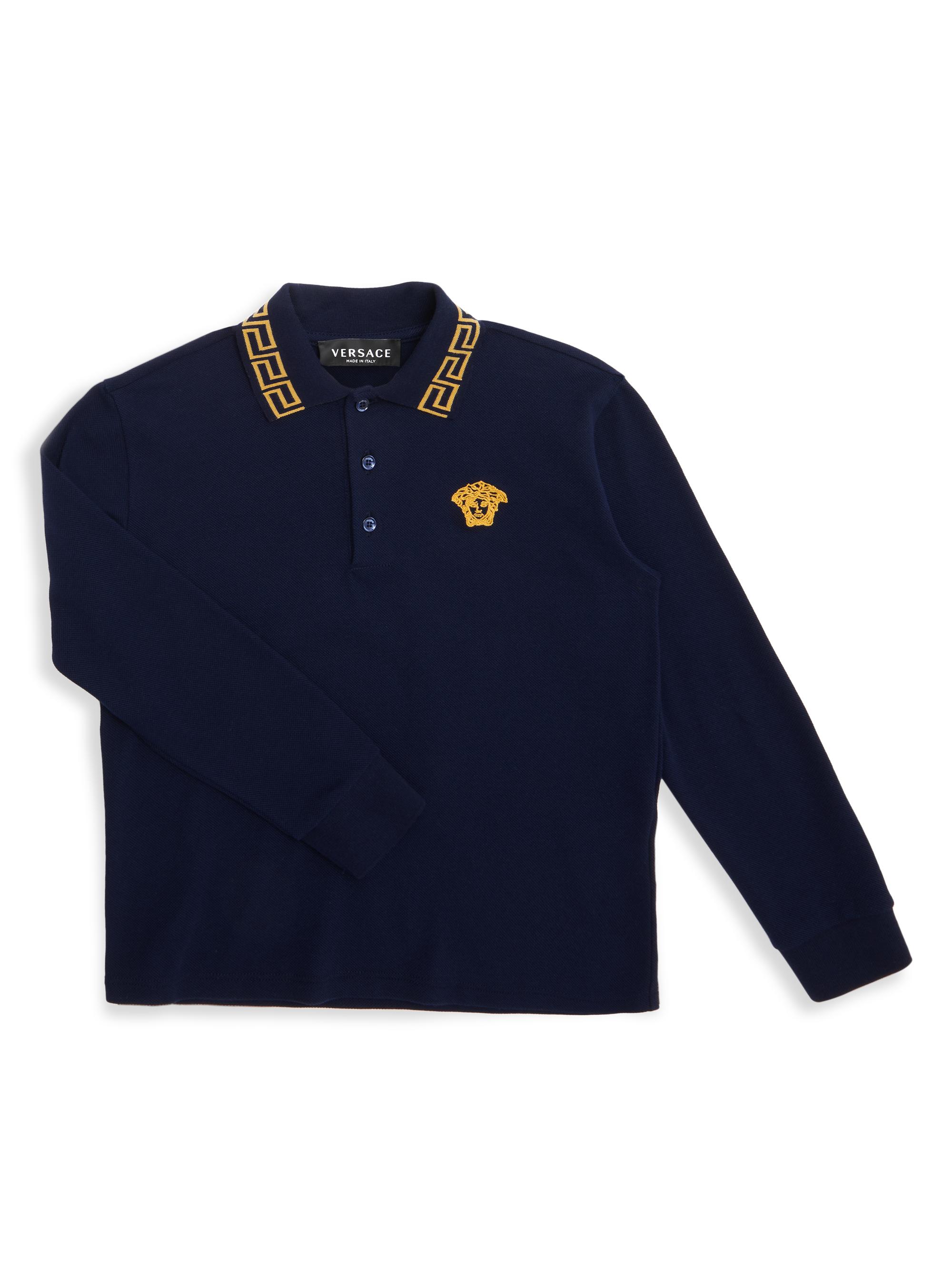 black versace polo shirt