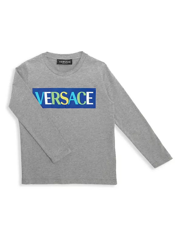 Shop Versace Little Girl's & Girl's Logo Long-Sleeve T-Shirt