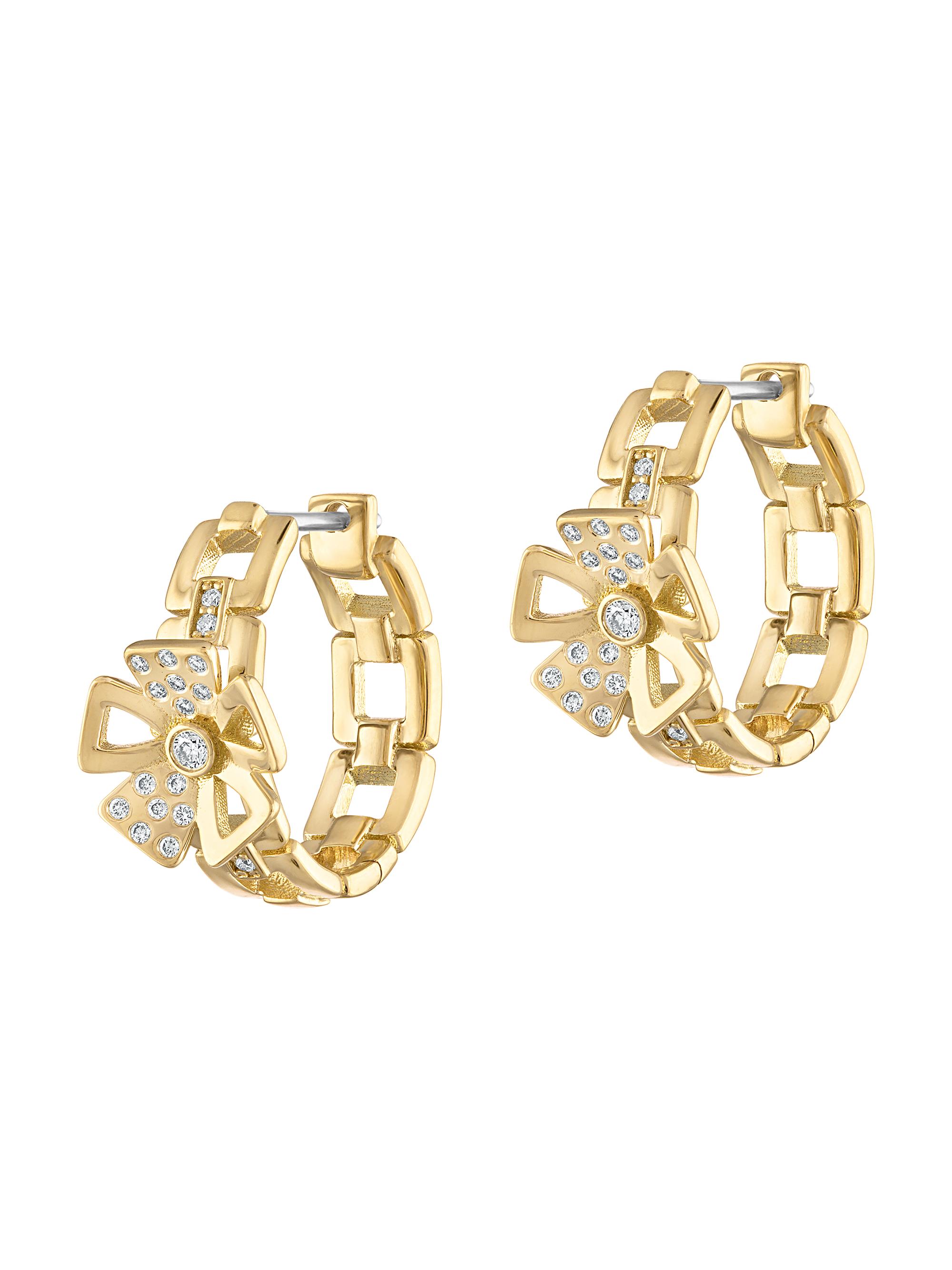 Gigi Ferranti Women's Marcella 18K Yellow Gold & 0.20 TCW Diamond Chain Huggie Hoop Earrings - Yellow Gold