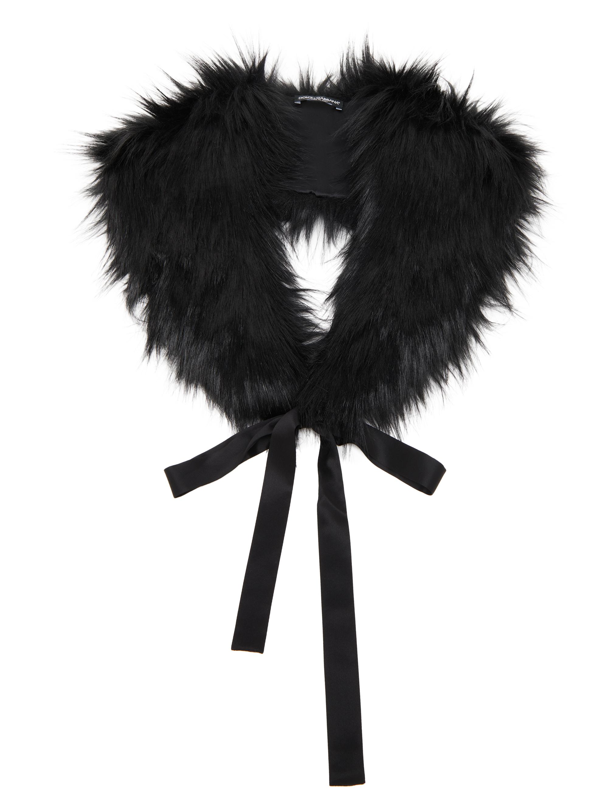 Dolce & Gabbana Women's Faux Fur Collar - Nero