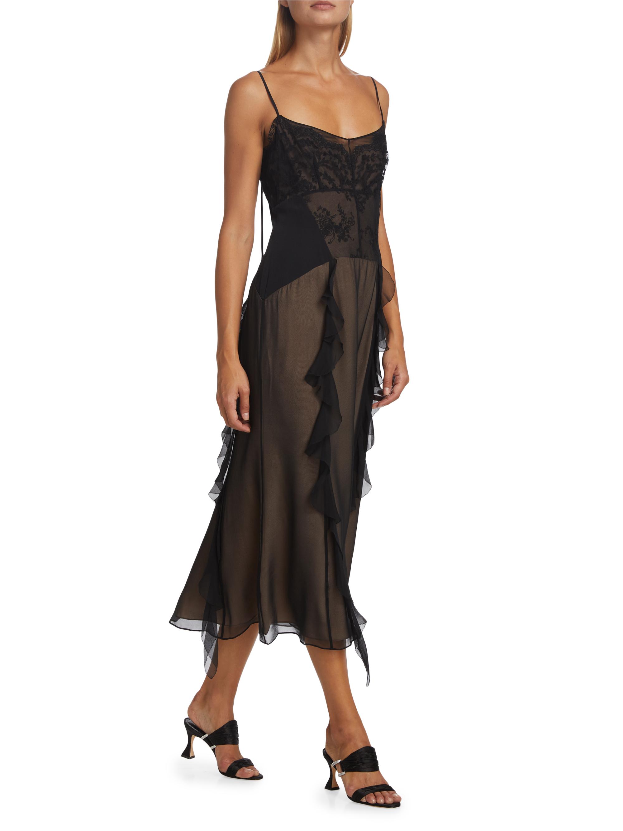 Jason Wu Collection Cosmic Floral Sheer Tulle Dress | Saks Fifth
