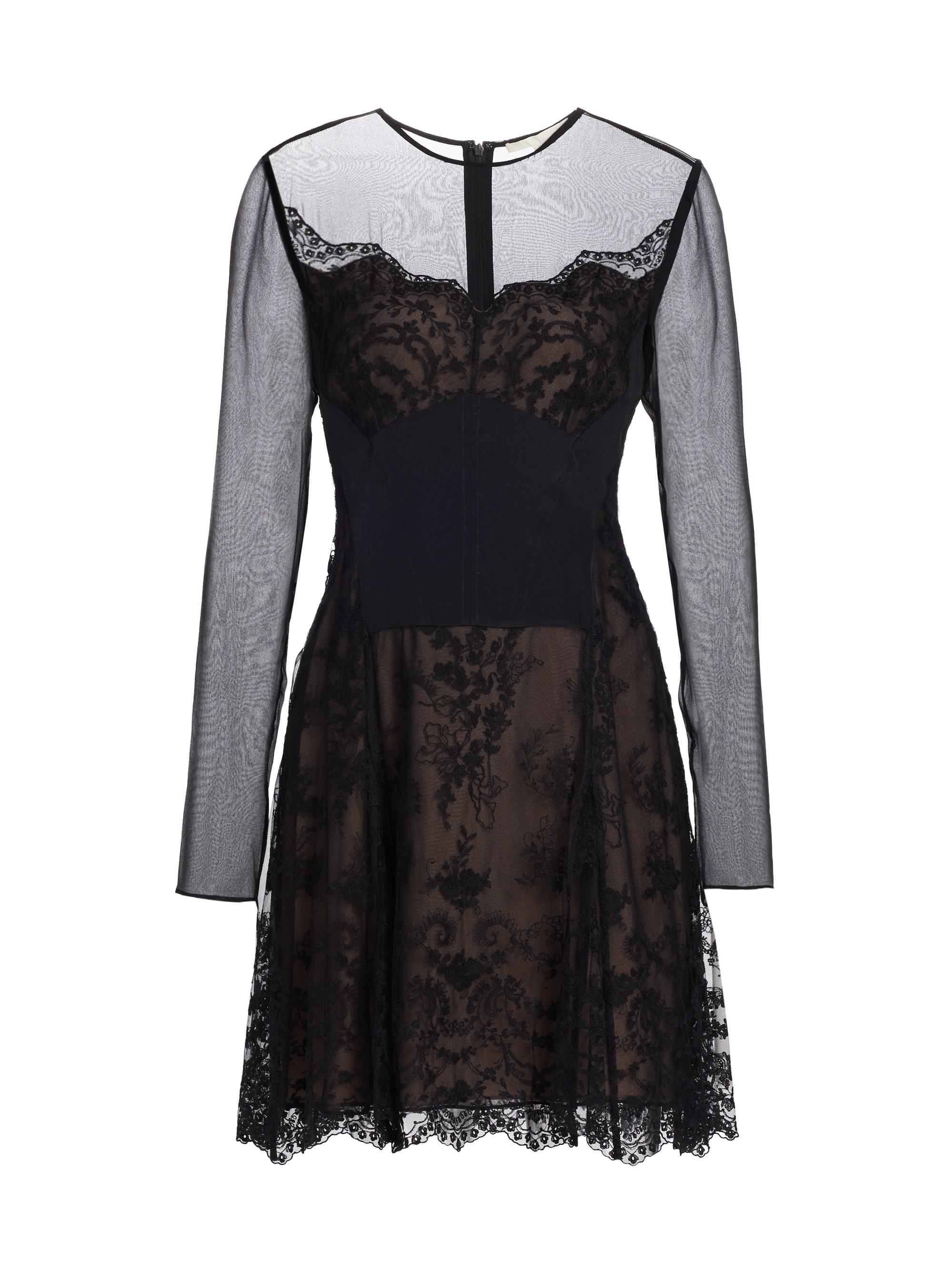 Jason Wu Collection Women's Lace Chiffon Minidress - Black