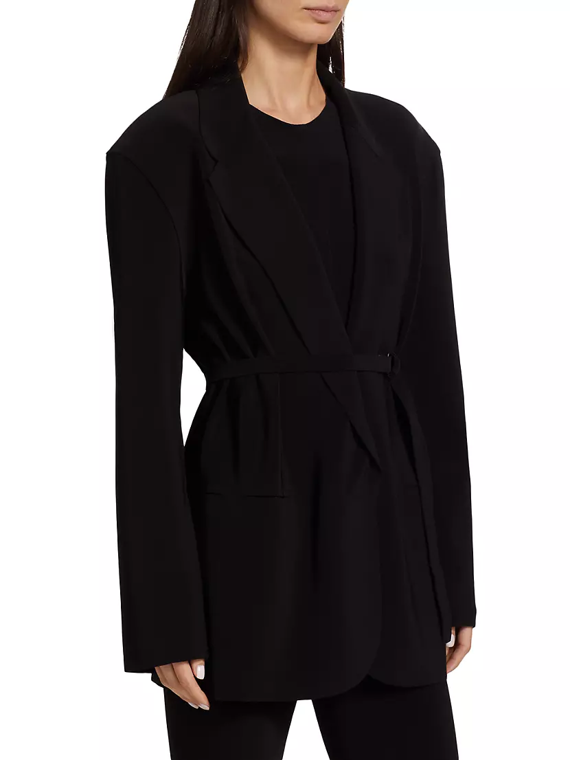 Shop Norma Kamali Oversized D-Ring Belted Jacket | Saks Fifth Avenue