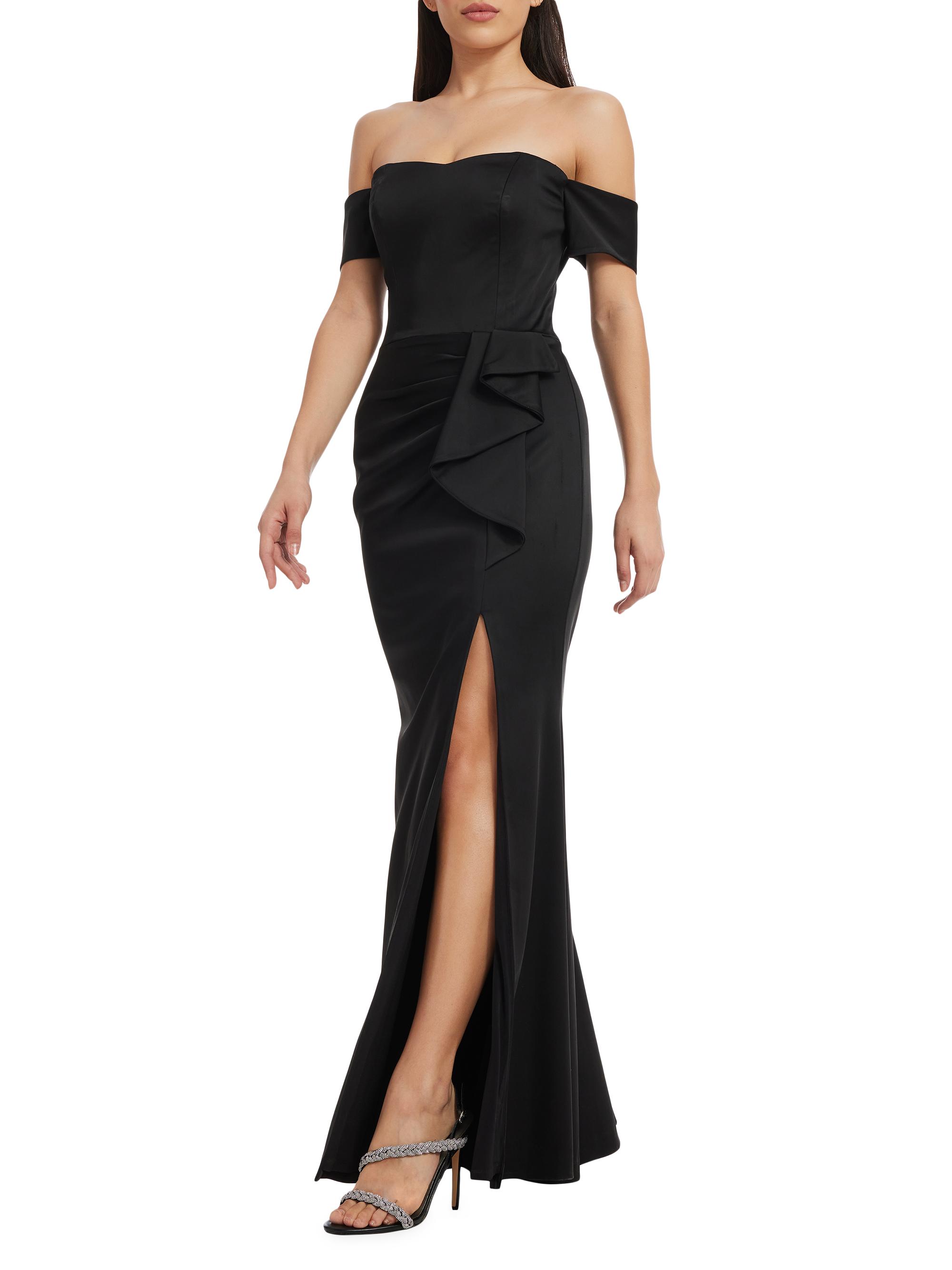 open lace back dress Dress The Population Iris Sleeveless Gown main image 1