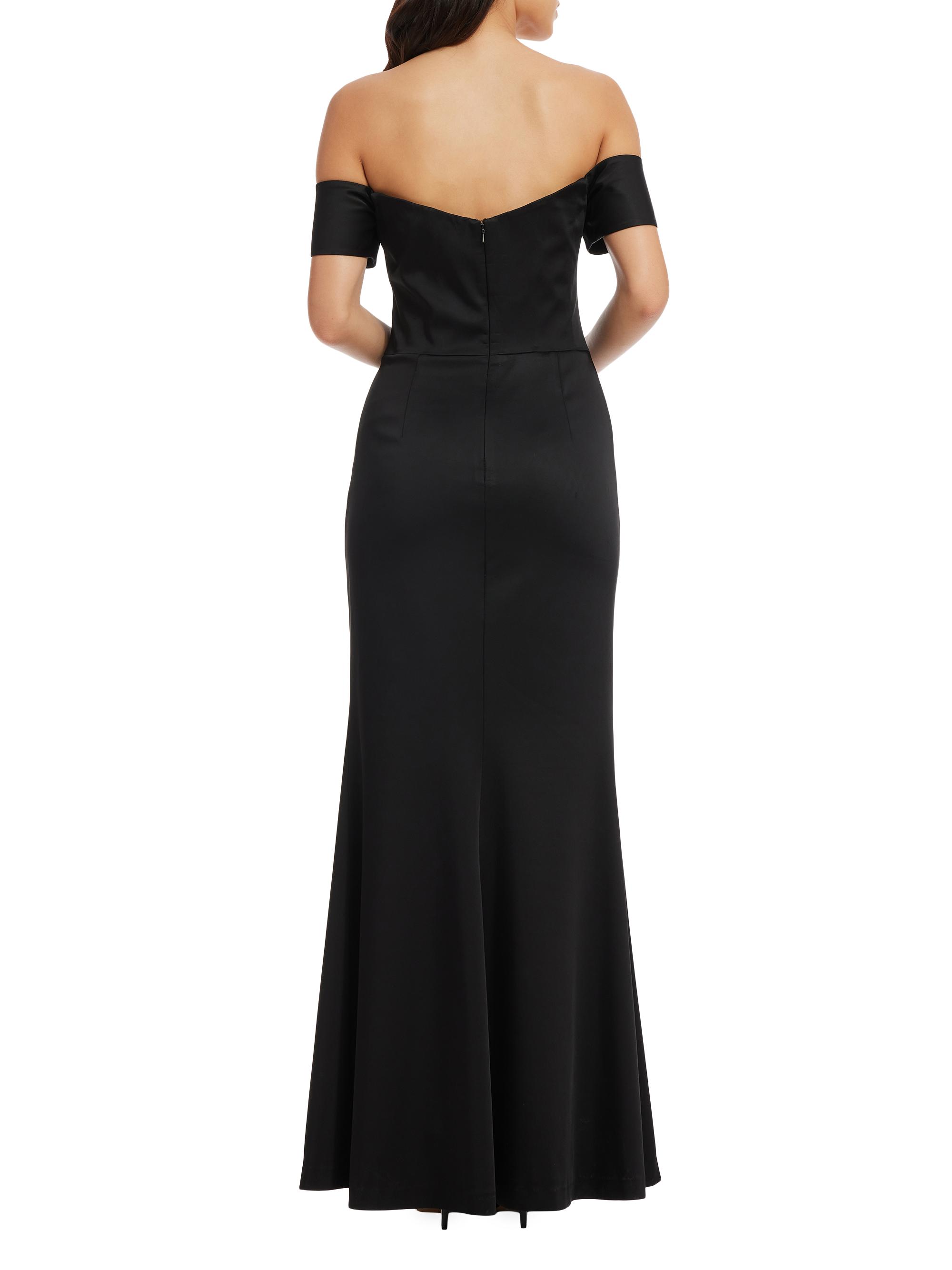 Dress The Population Gabrielle Stretch Satin Gown | Saks Fifth Avenue