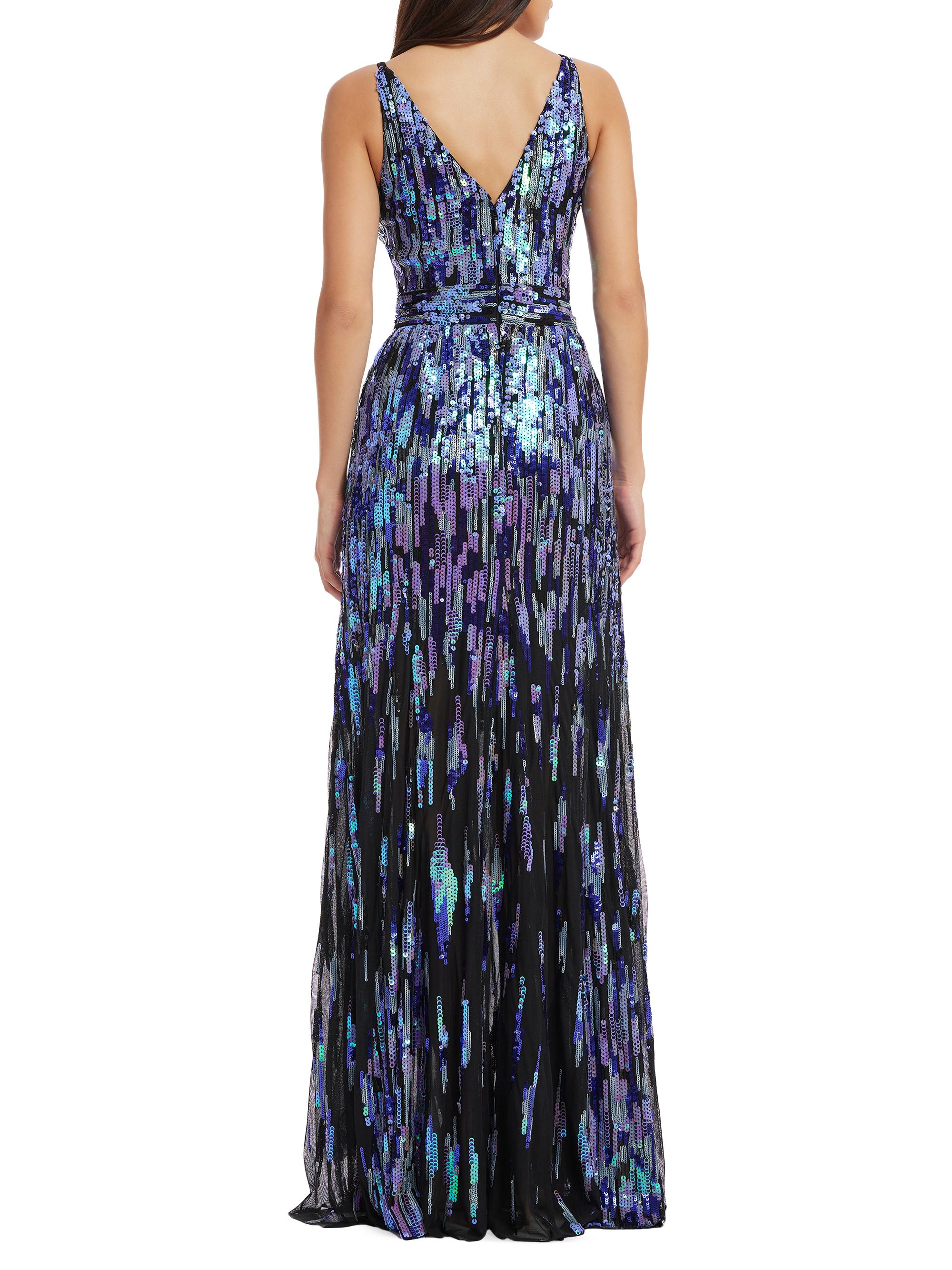 Dress The Population Samira Fit-&-Flare Sequin Gown Saks Fifth