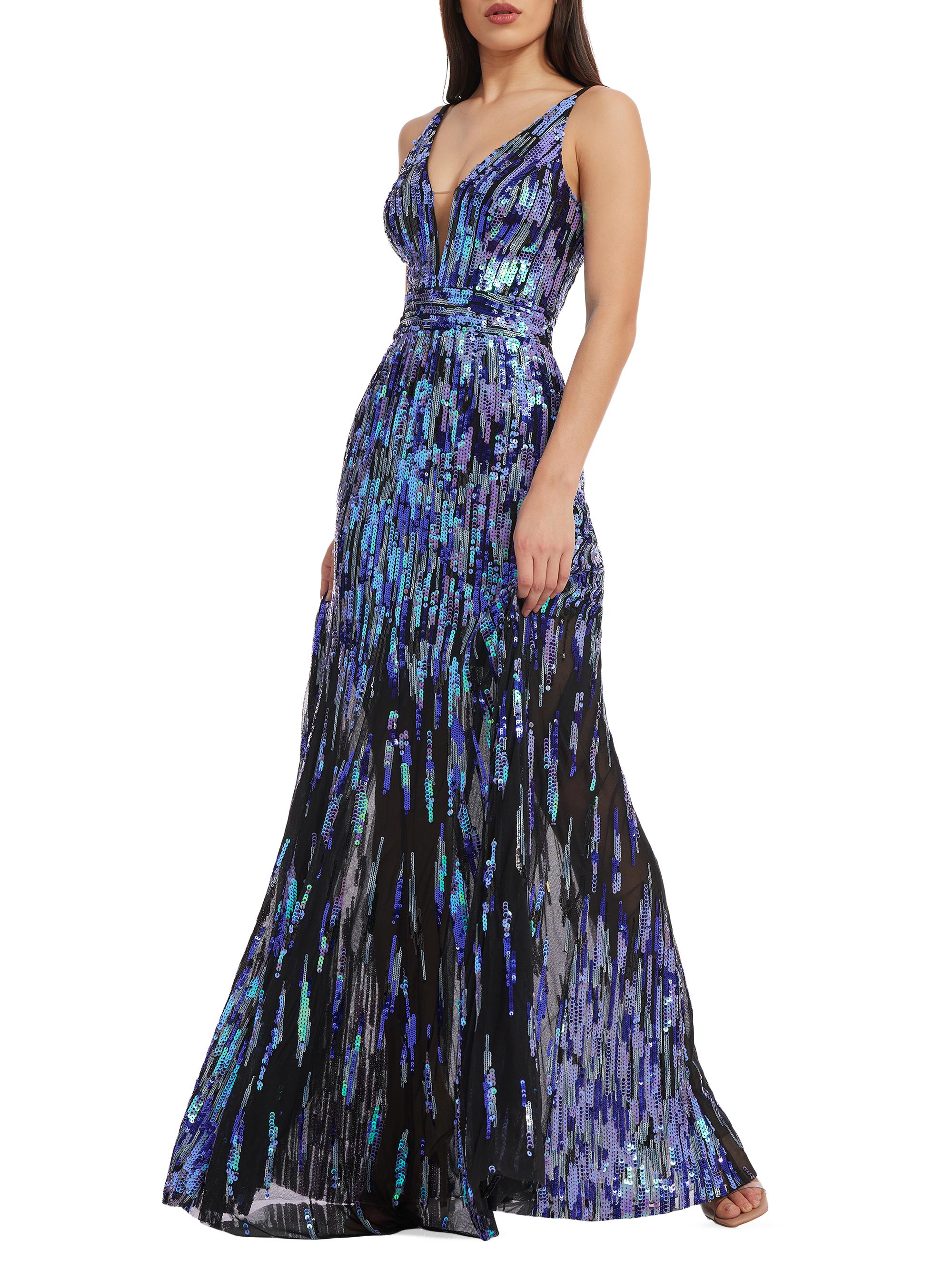 Dress The Population Samira Fit-&-Flare Sequin Gown | Saks Fifth Avenue