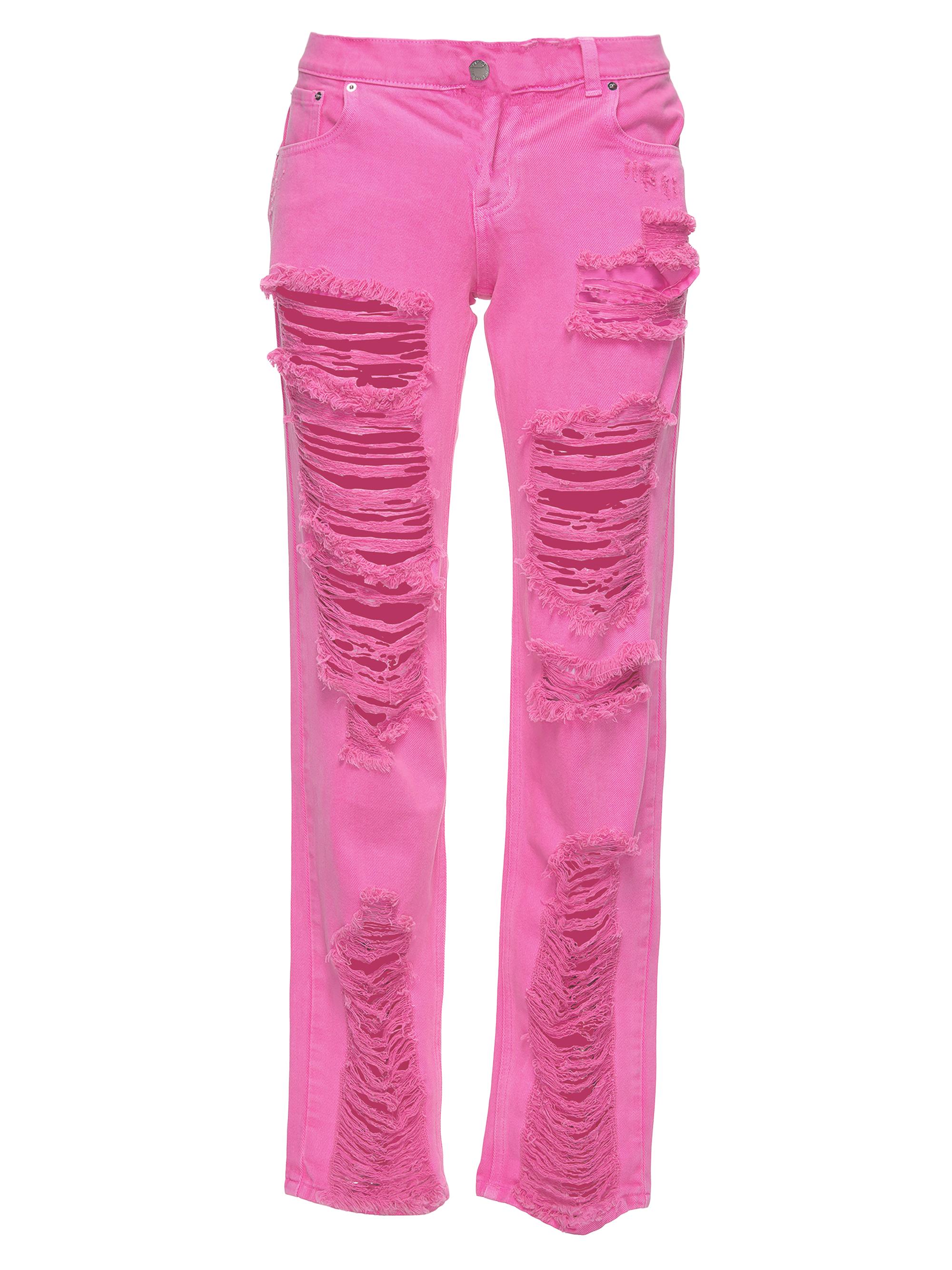 Retrofête Women's Maggie Low Rise Jeans - Neon Pink